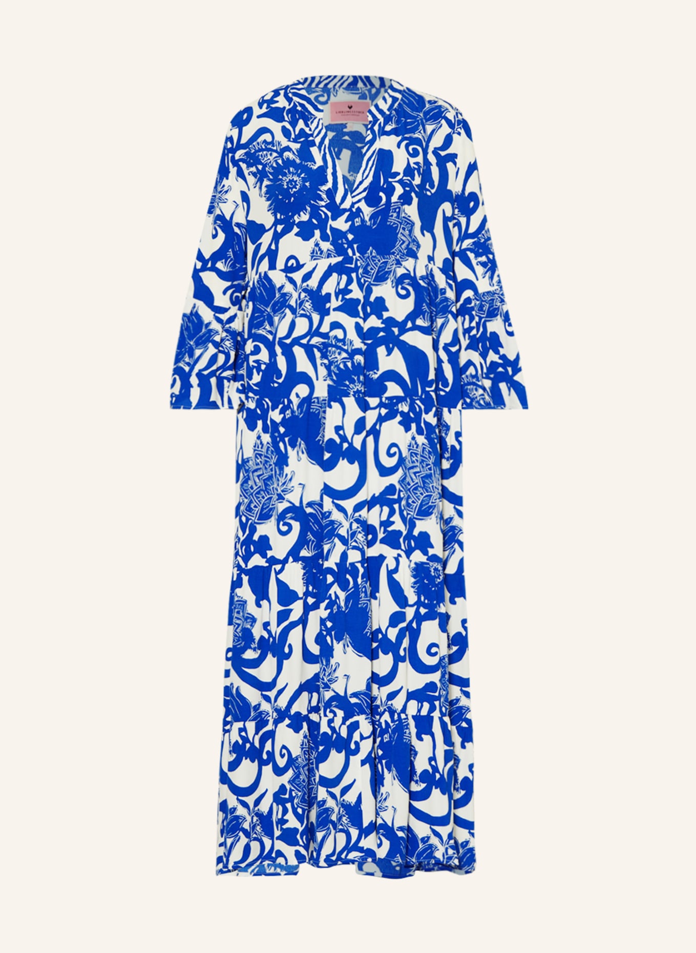 LIEBLINGSSTÜCK Kleid EDLAL mit 3/4-Arm, Farbe: BLAU/ WEISS (Bild 1)