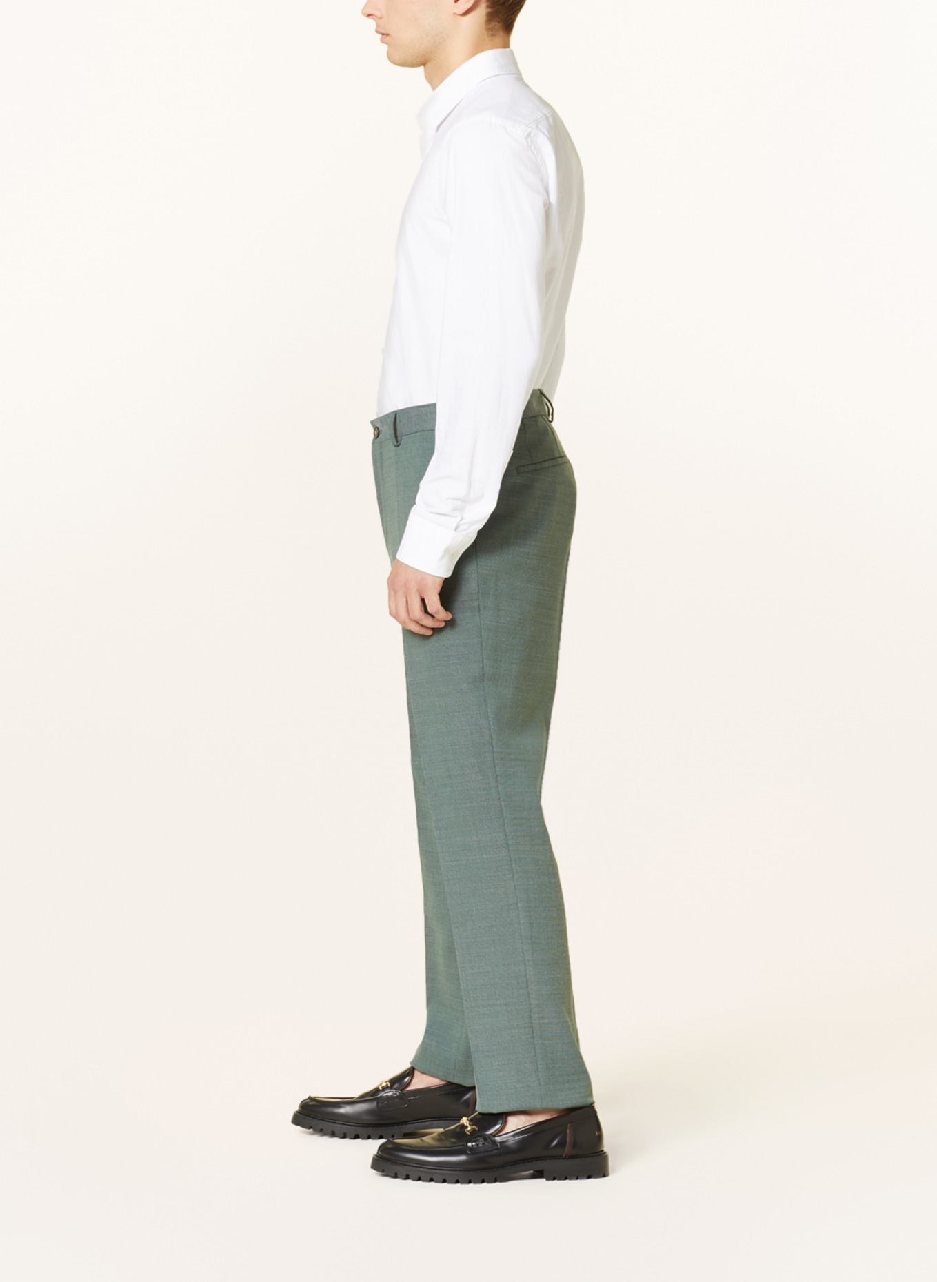 BOSS Oblekové kalhoty H LENON 224 Regular Fit, Barva: 343 OPEN GREEN (Obrázek 5)