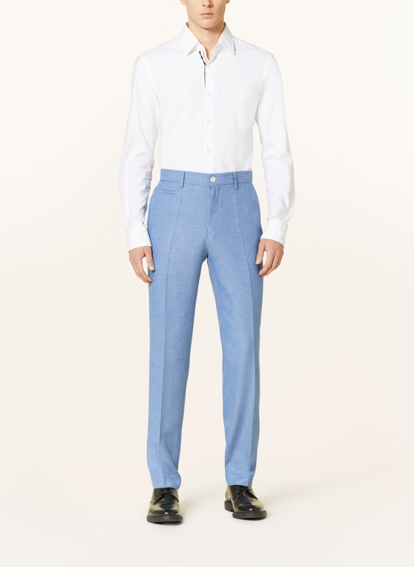 BOSS Spodnie garniturowe LENON regular fit, Kolor: 413 NAVY (Obrazek 3)