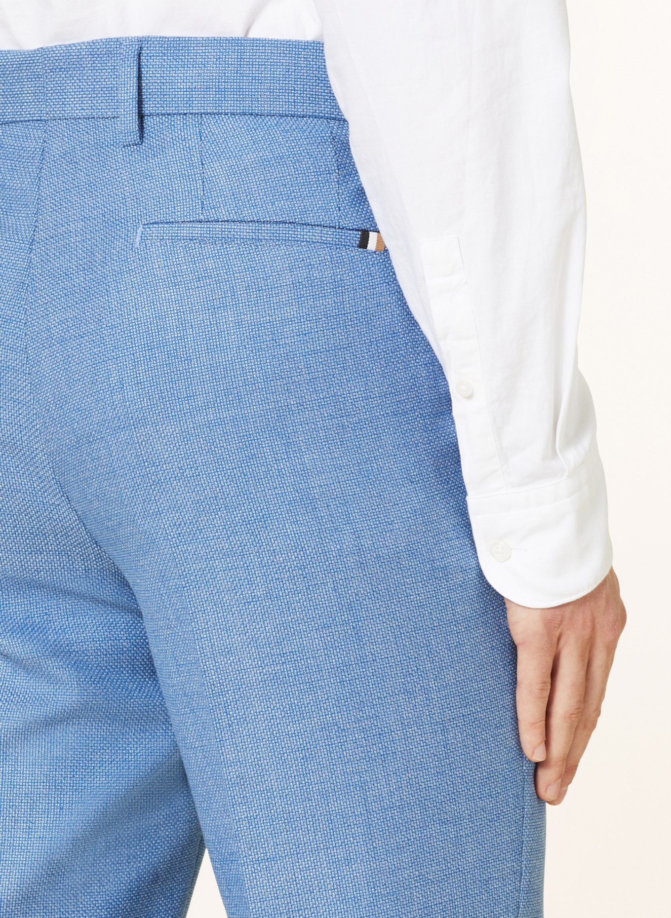 BOSS Spodnie garniturowe LENON regular fit, Kolor: 413 NAVY (Obrazek 6)