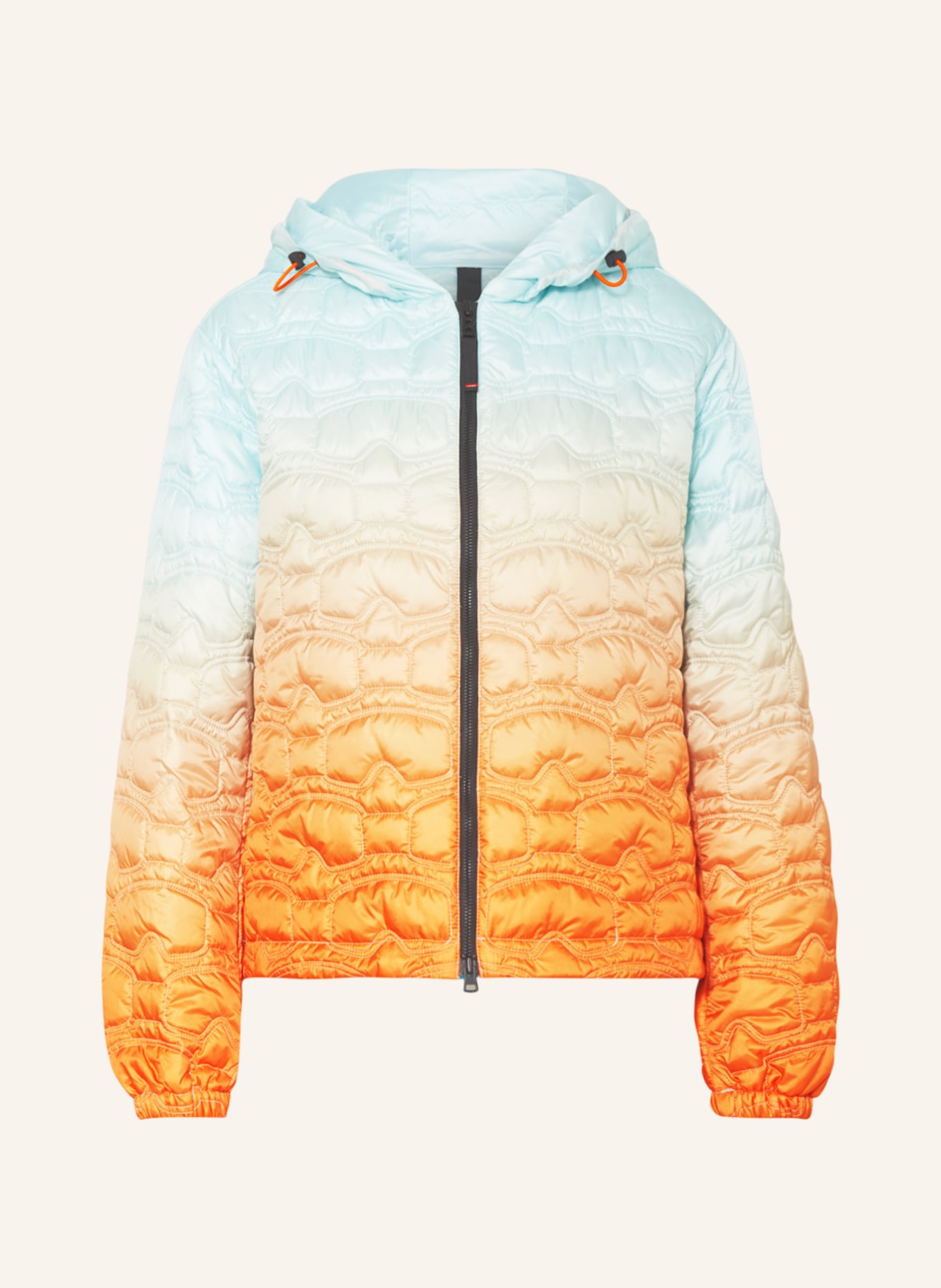 FIRE+ICE Quilted jacket ACOLA, Color: MINT/ ORANGE (Image 1)