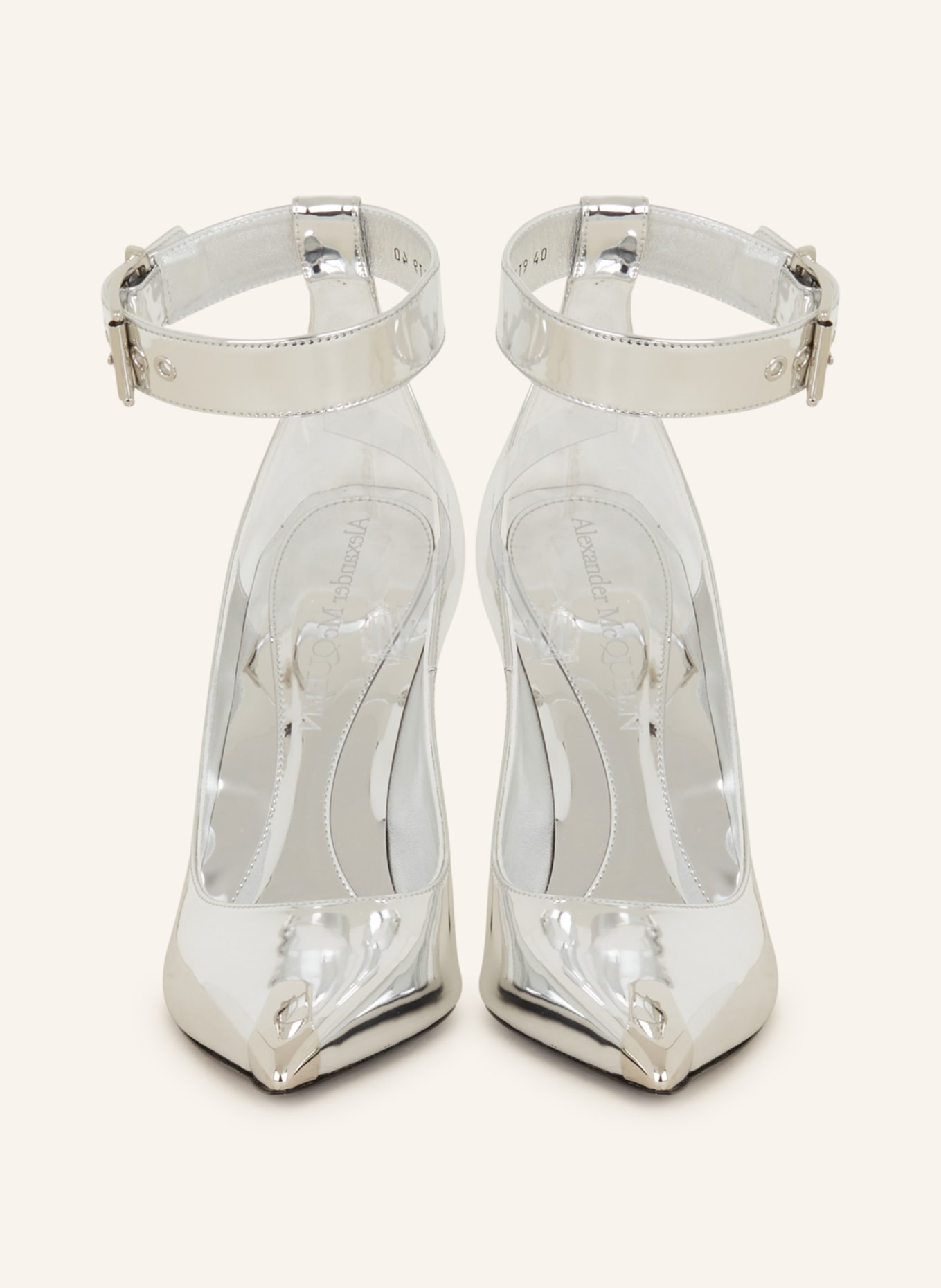 Alexander mcqueen cheap clear heels