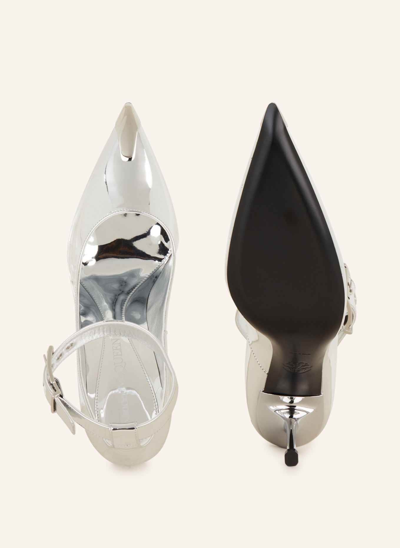 McQUEEN Czółenka: SREBRNY