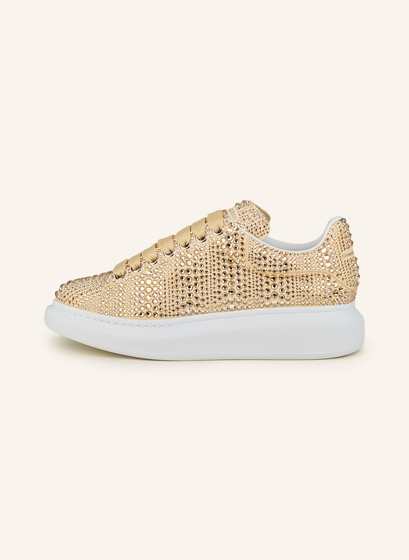 Alexander McQUEEN Sneakers with decorative gems, Color: YELLOW (Image 4)