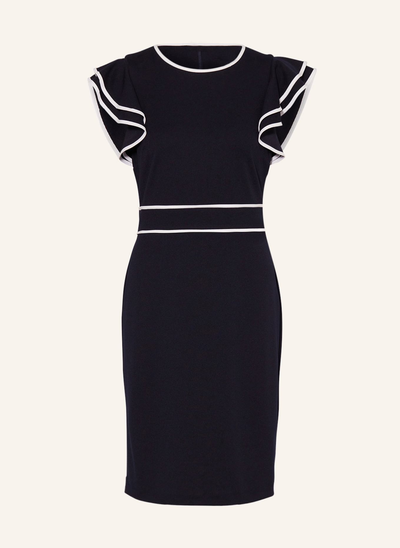 Joseph Ribkoff Dress, Color: BLACK/ WHITE (Image 1)