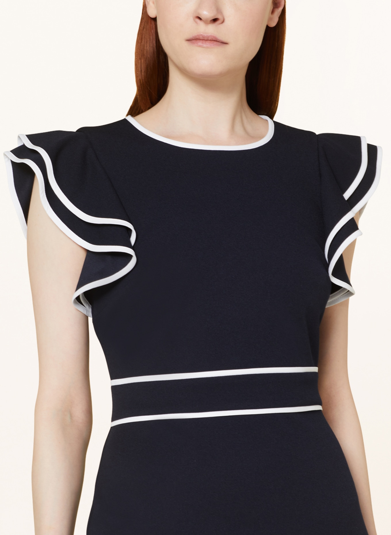 Joseph Ribkoff Dress, Color: BLACK/ WHITE (Image 4)