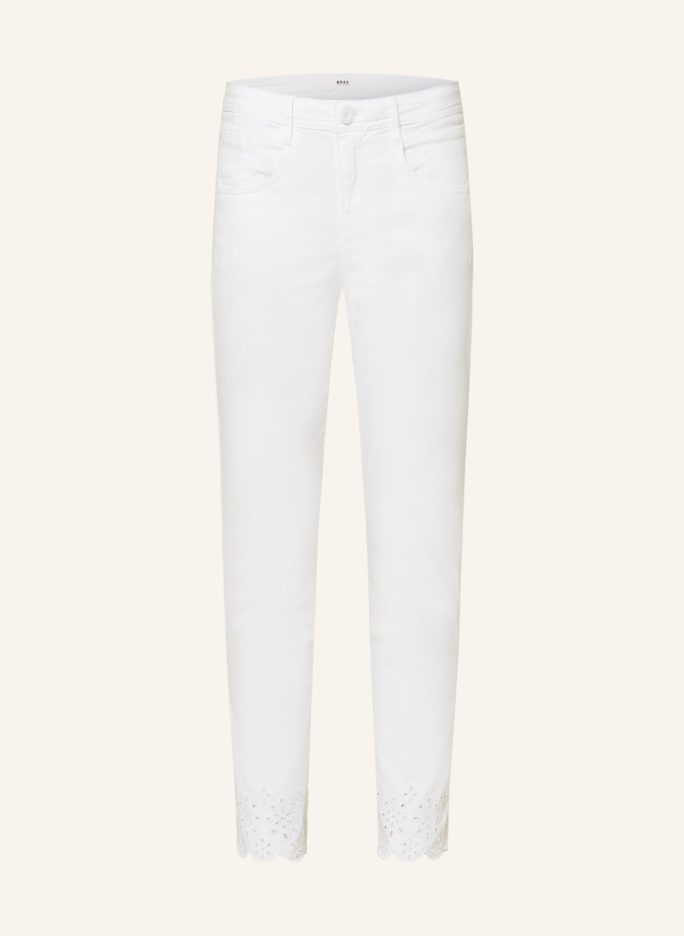 BRAX Jeans SHAKIRA S mit Lochspitze, Farbe: WEISS(Bild null)