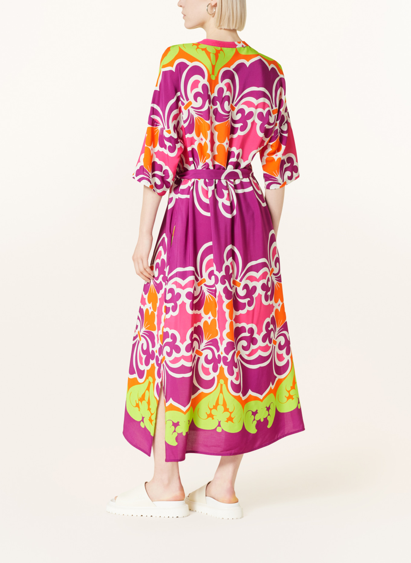 Emily VAN DEN BERGH Kleid mit 3/4-Arm, Farbe: LILA/ ORANGE/ PINK (Bild 3)