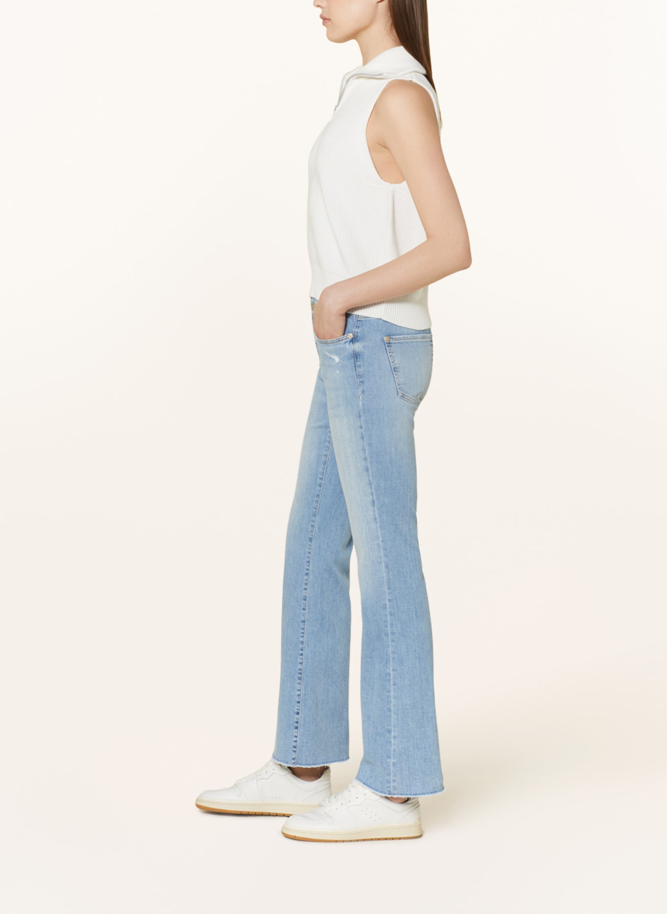 CAMBIO Flared jeans PARIS, Color: 5170 summer well worn fringed (Image 4)