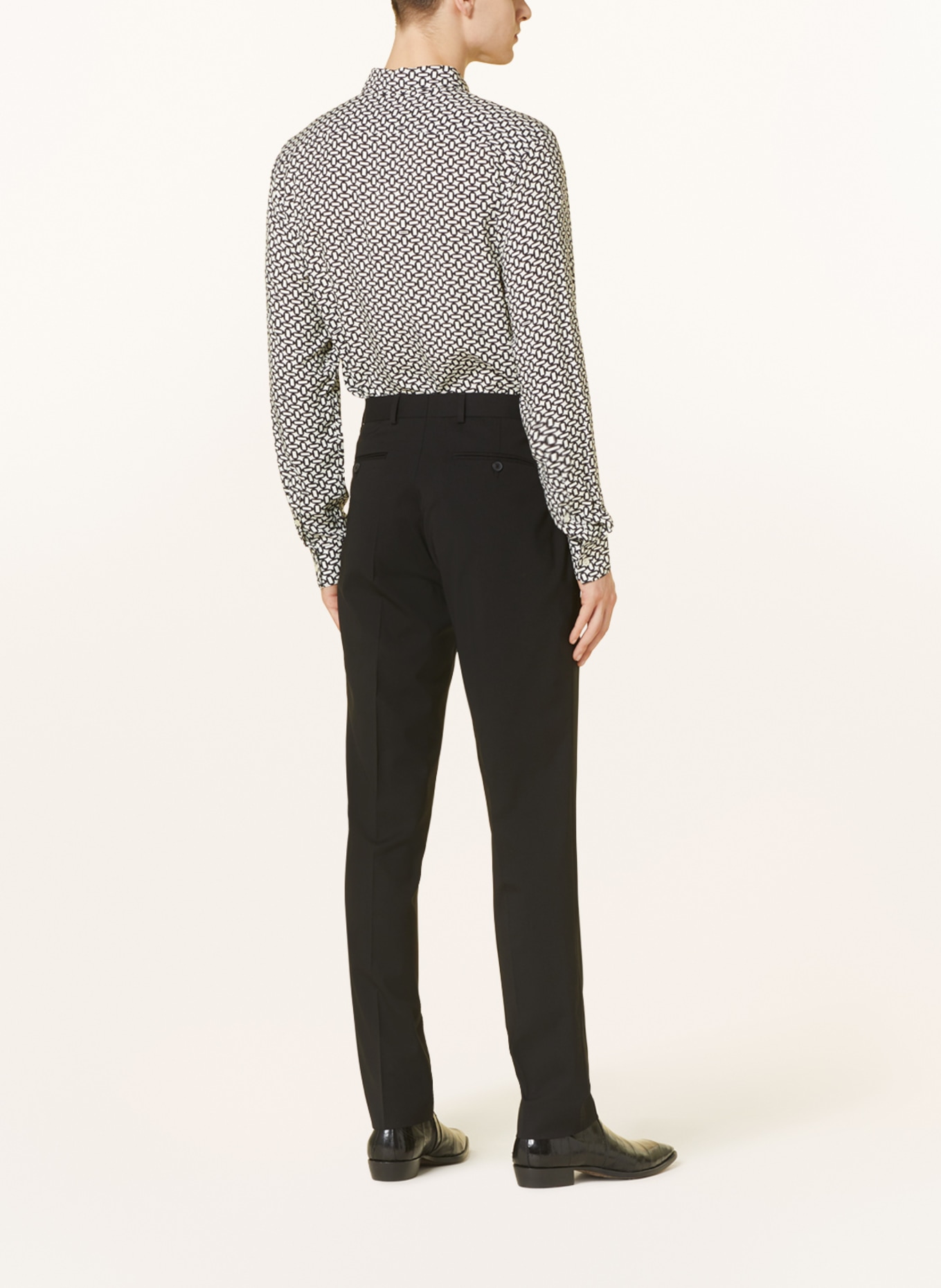 SANDRO Spodnie garniturowe slim fit, Kolor: 20 BLACK (Obrazek 4)