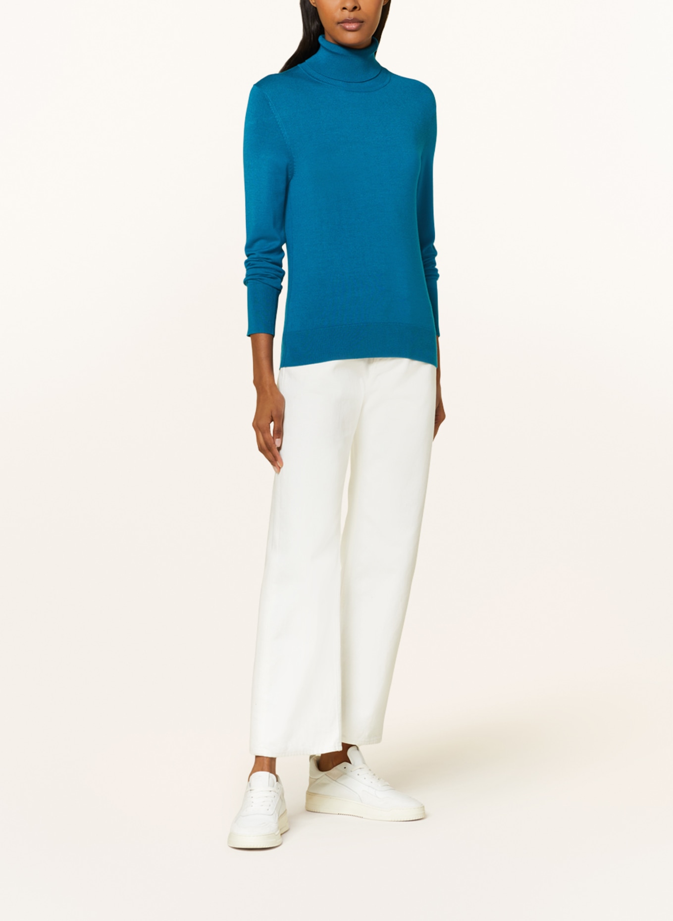 darling harbour Turtleneck sweater, Color: PETROL (Image 2)