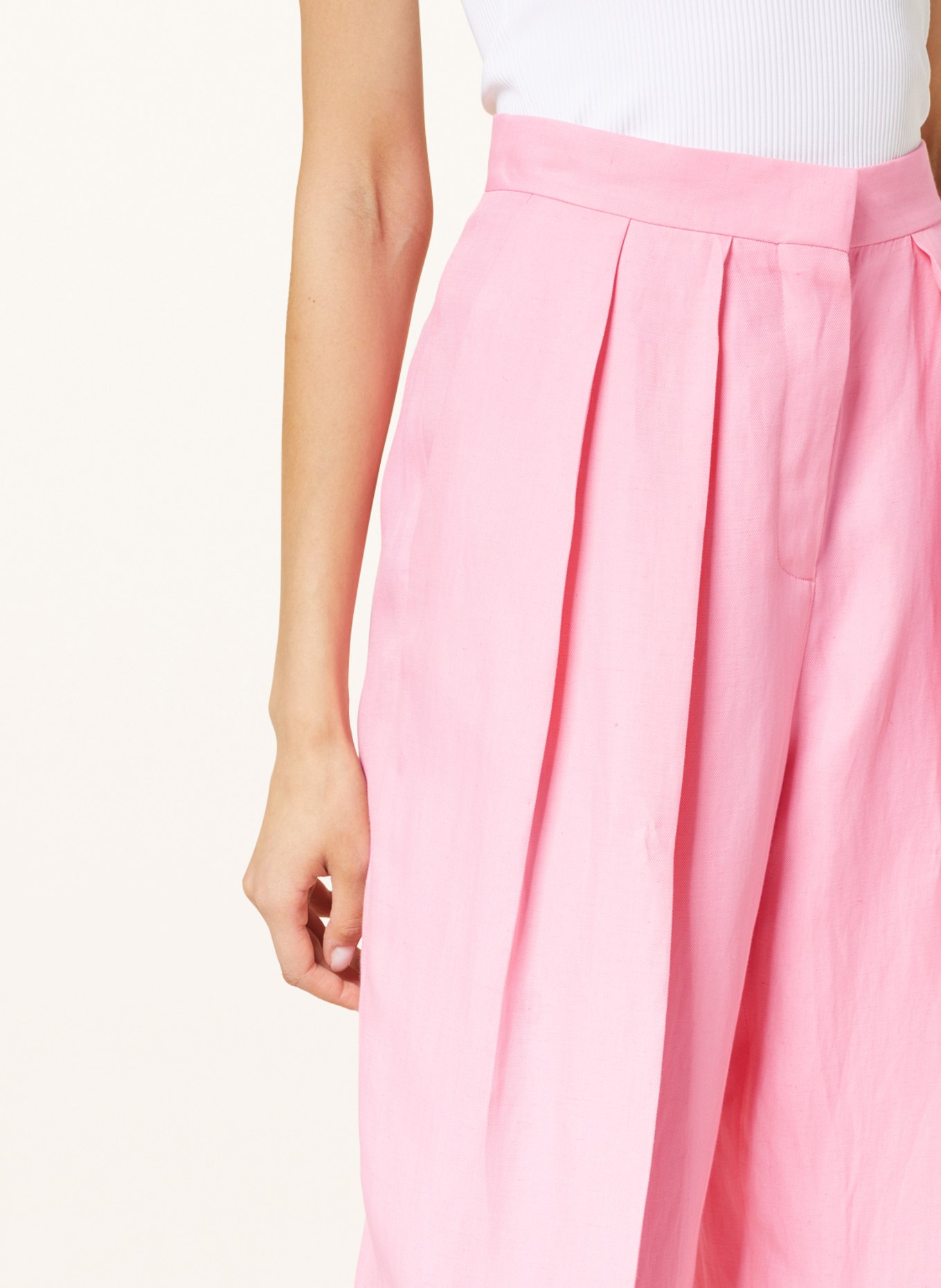 STELLA McCARTNEY Trousers with linen, Color: PINK (Image 5)