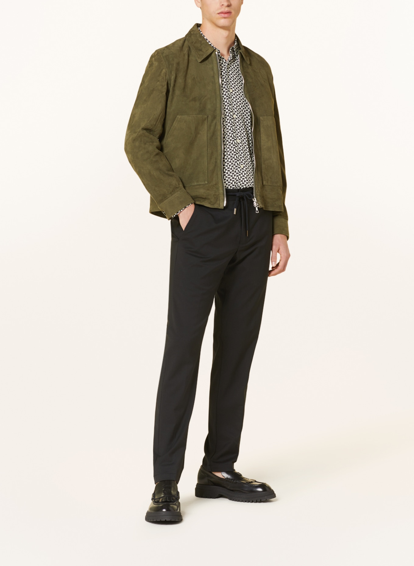 MYTHS Chino APOLLO extra slim fit in jogger style: BLACK