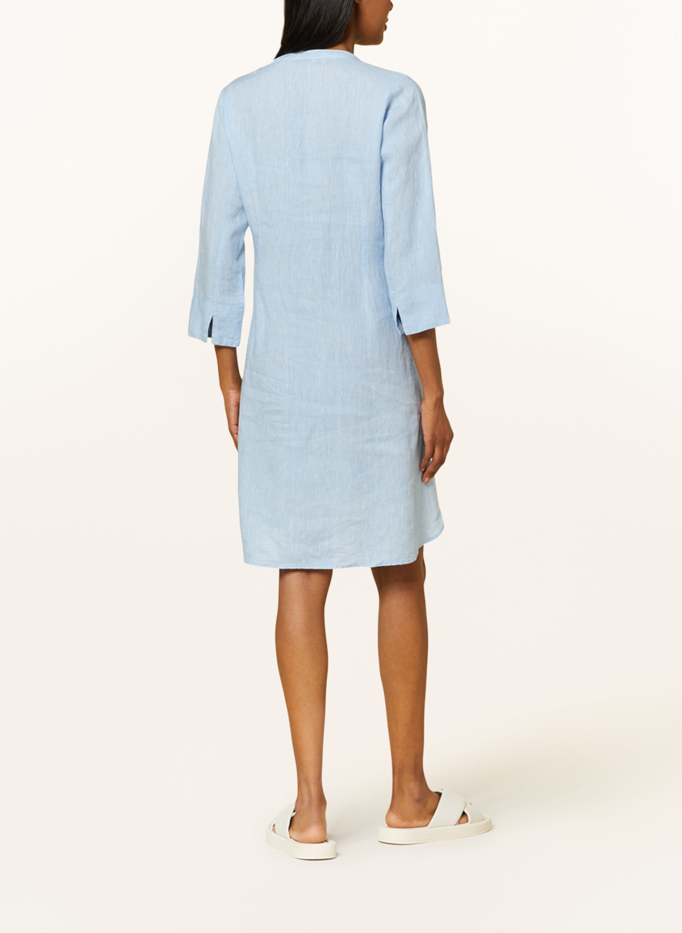 ANGOOR Linen dress SARAH with 3/4 sleeves, Color: LIGHT BLUE (Image 3)