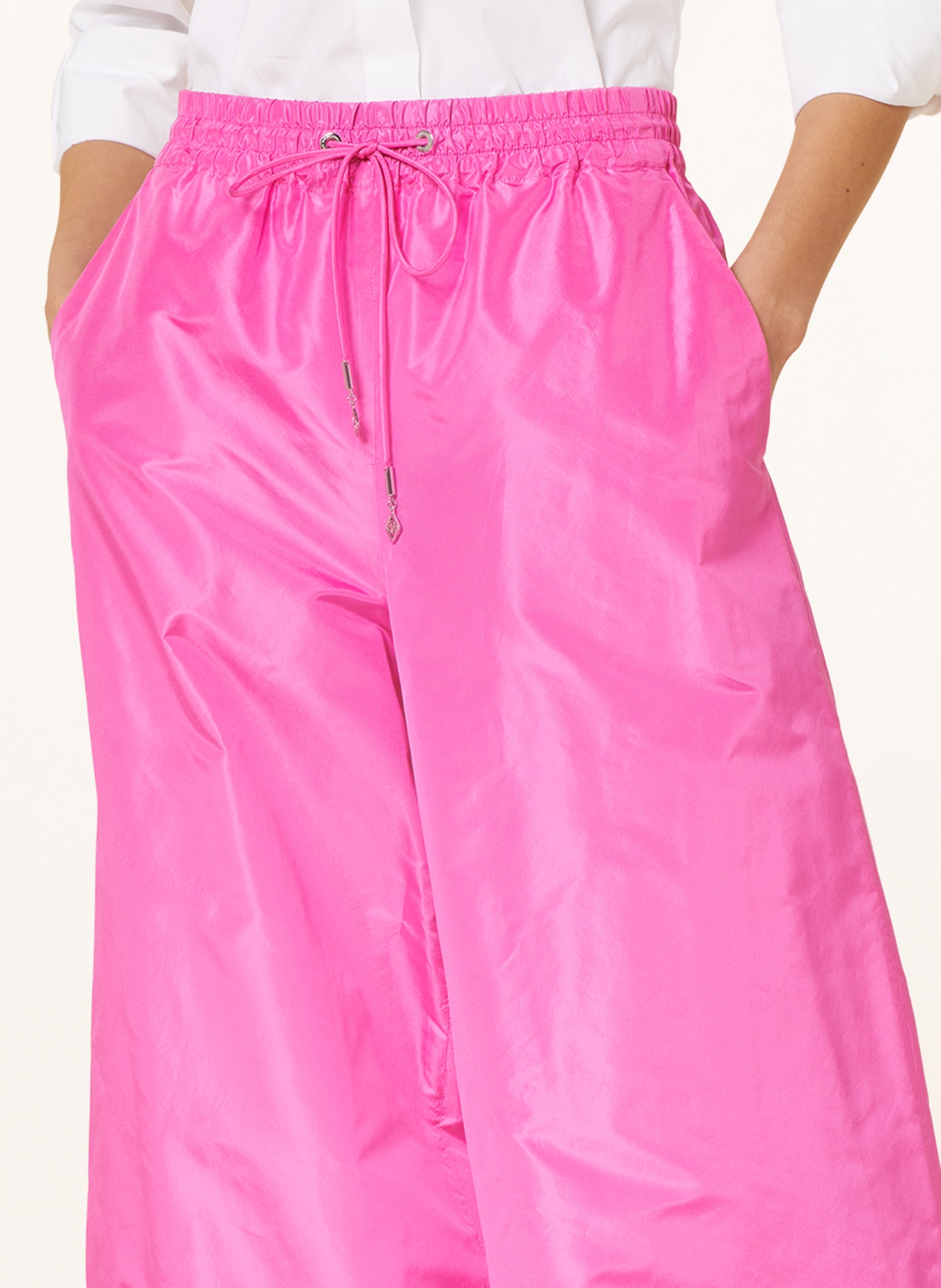 RALPH LAUREN Collection Hedvábné kalhoty BRIGETTE, Barva: BUBBLEGUM PINK (Obrázek 5)