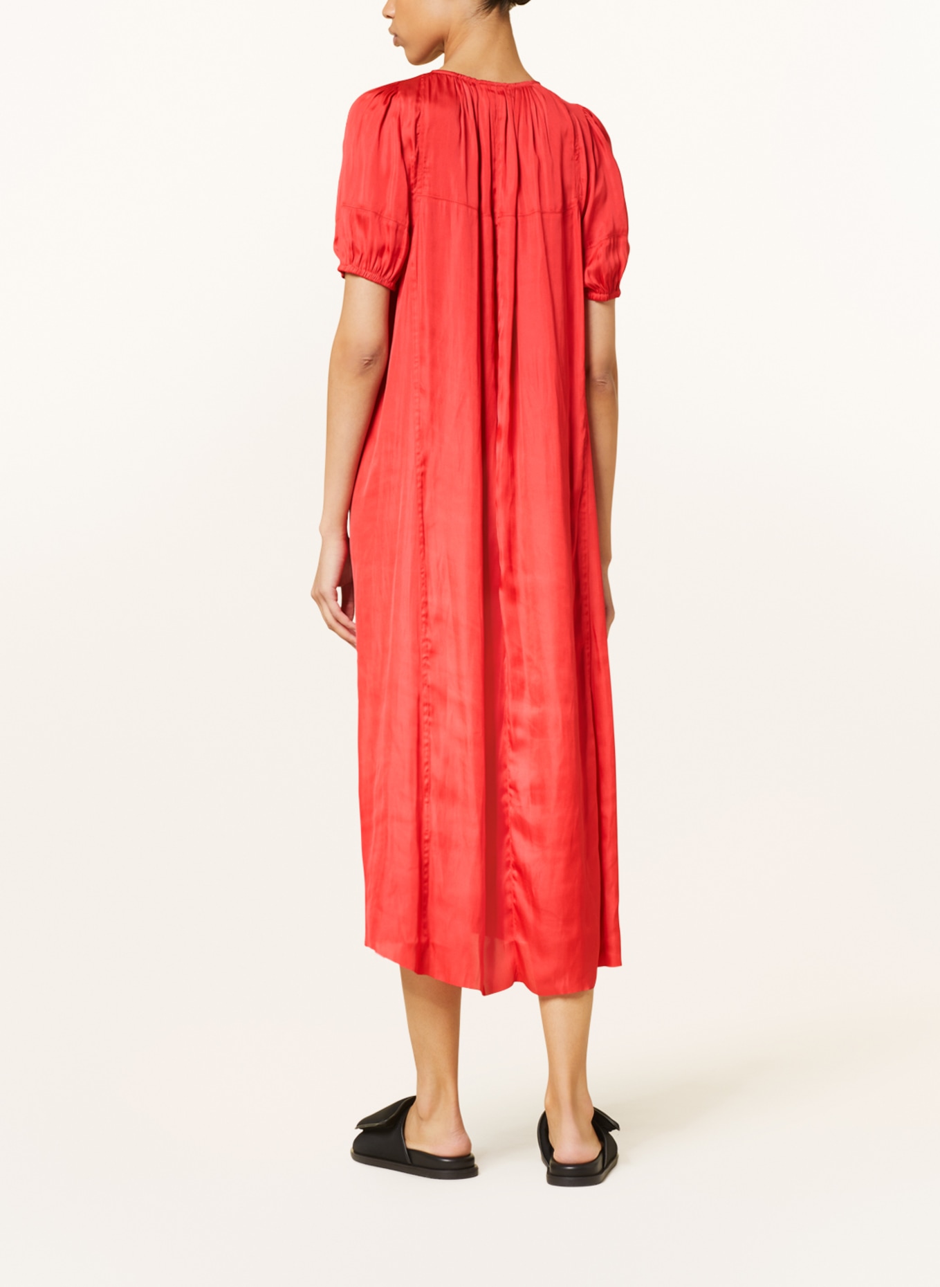 DAY BIRGER et MIKKELSEN Satin dress CLARICE, Color: RED (Image 3)