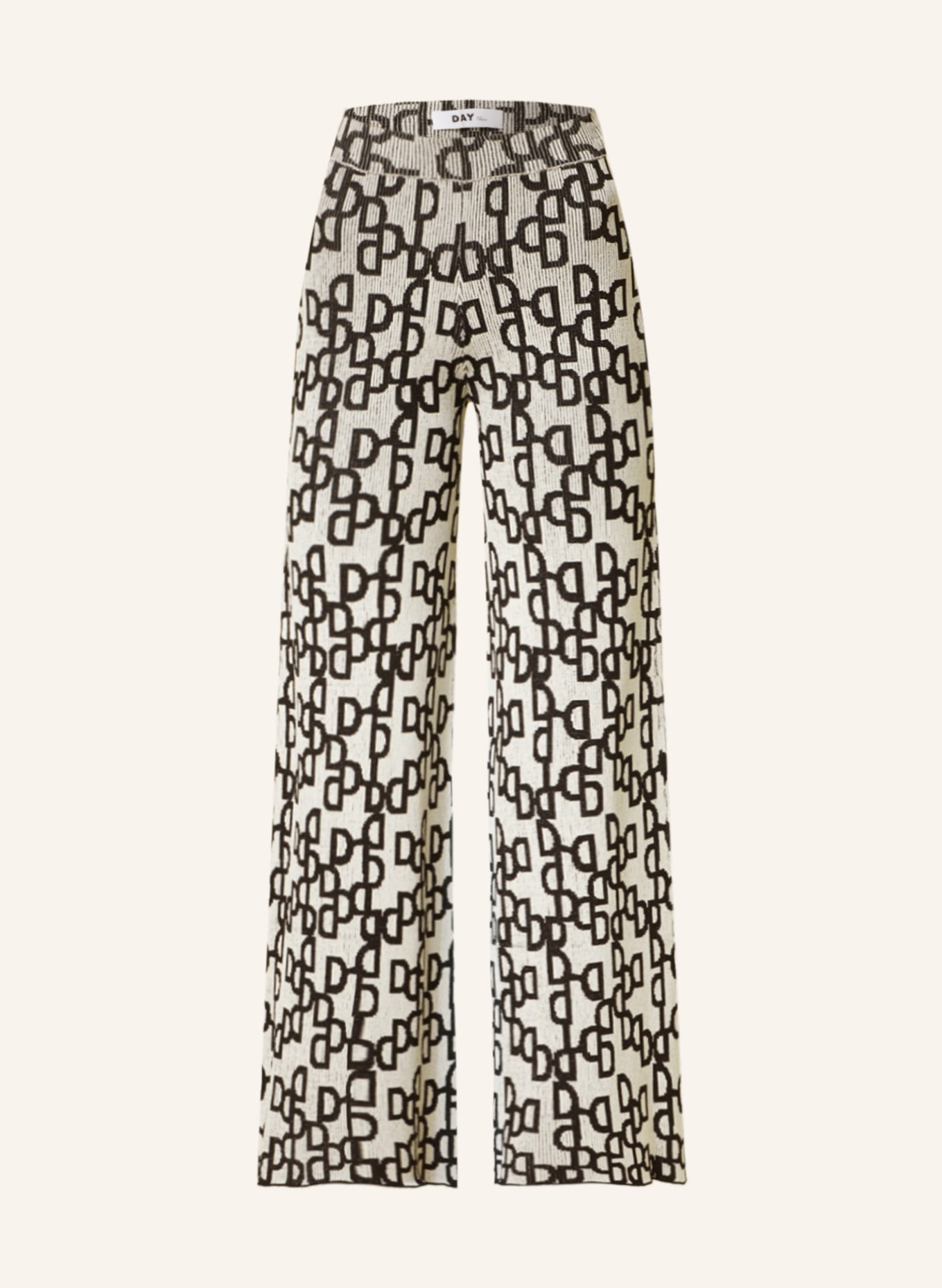DAY BIRGER et MIKKELSEN Knit trousers DENVER, Color: BLACK/ LIGHT GRAY (Image 1)