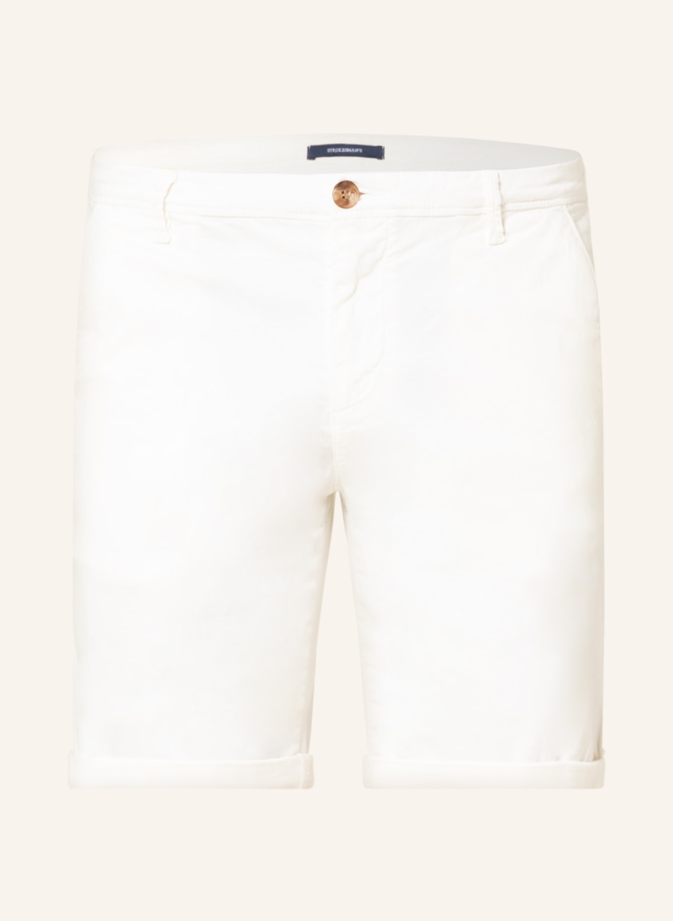 STROKESMAN'S Chino shorts, Color: CREAM (Image 1)