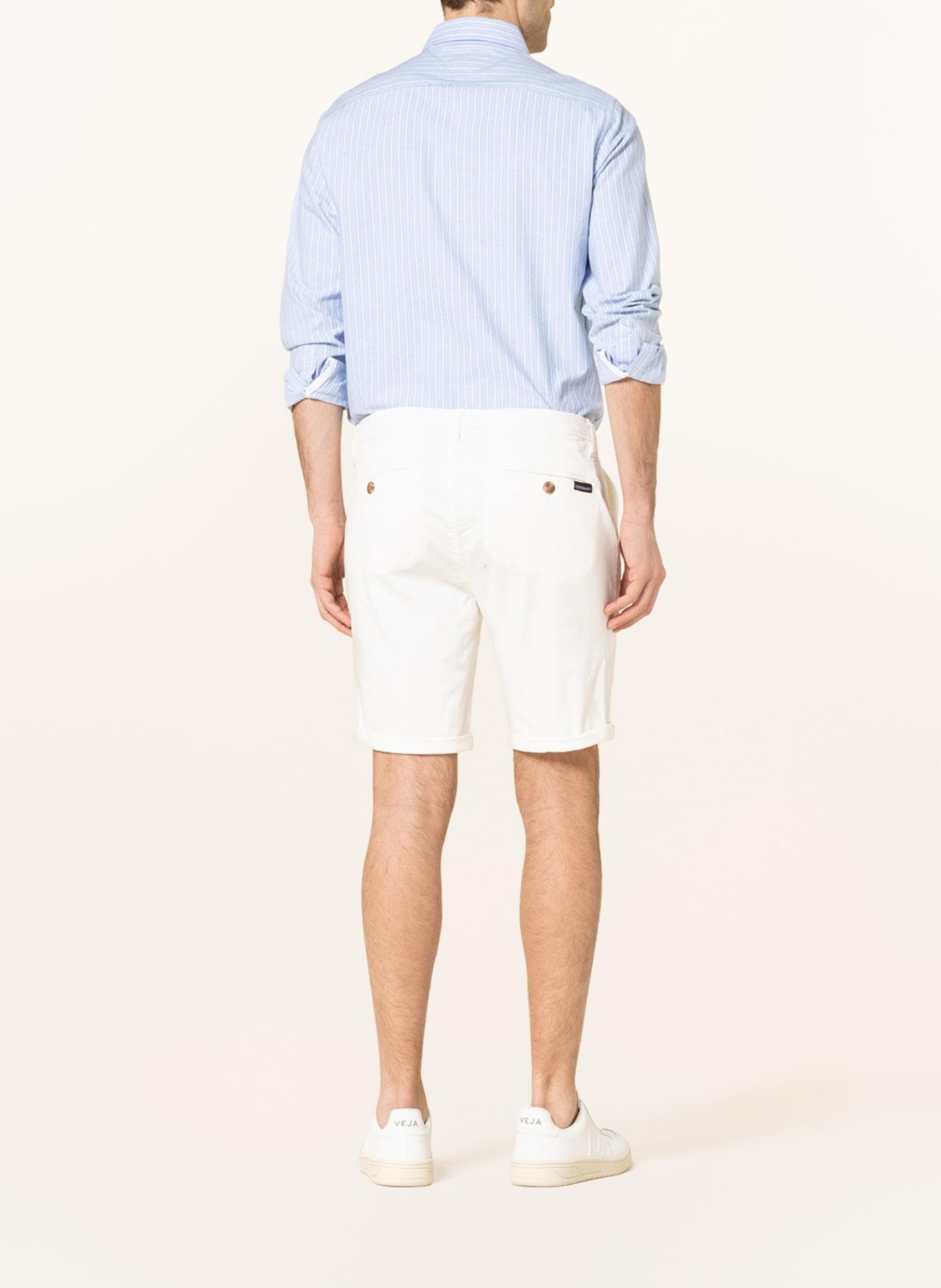 STROKESMAN'S Chino shorts, Color: CREAM (Image 3)