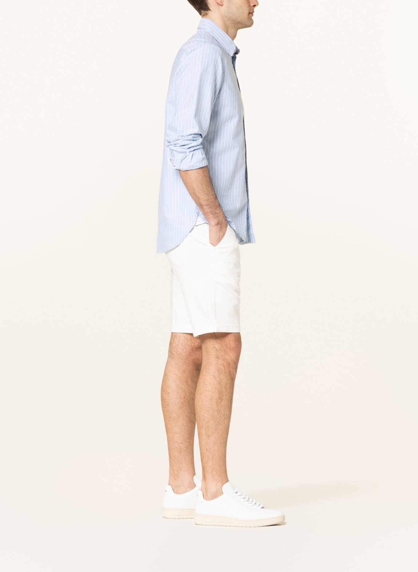 STROKESMAN'S Chino shorts, Color: CREAM (Image 4)