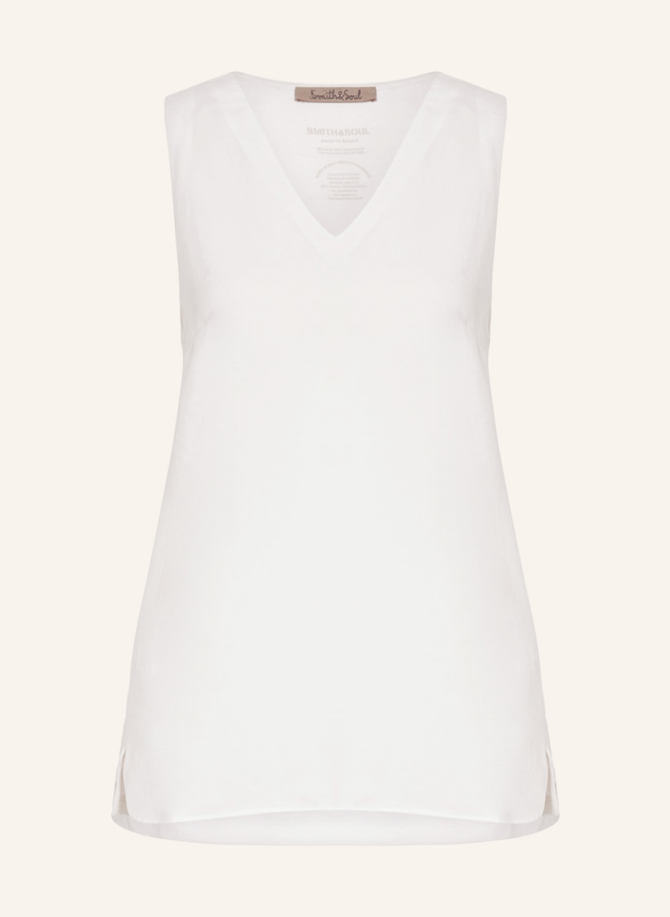 Smith & Soul Top in mixed materials, Color: WHITE (Image 1)