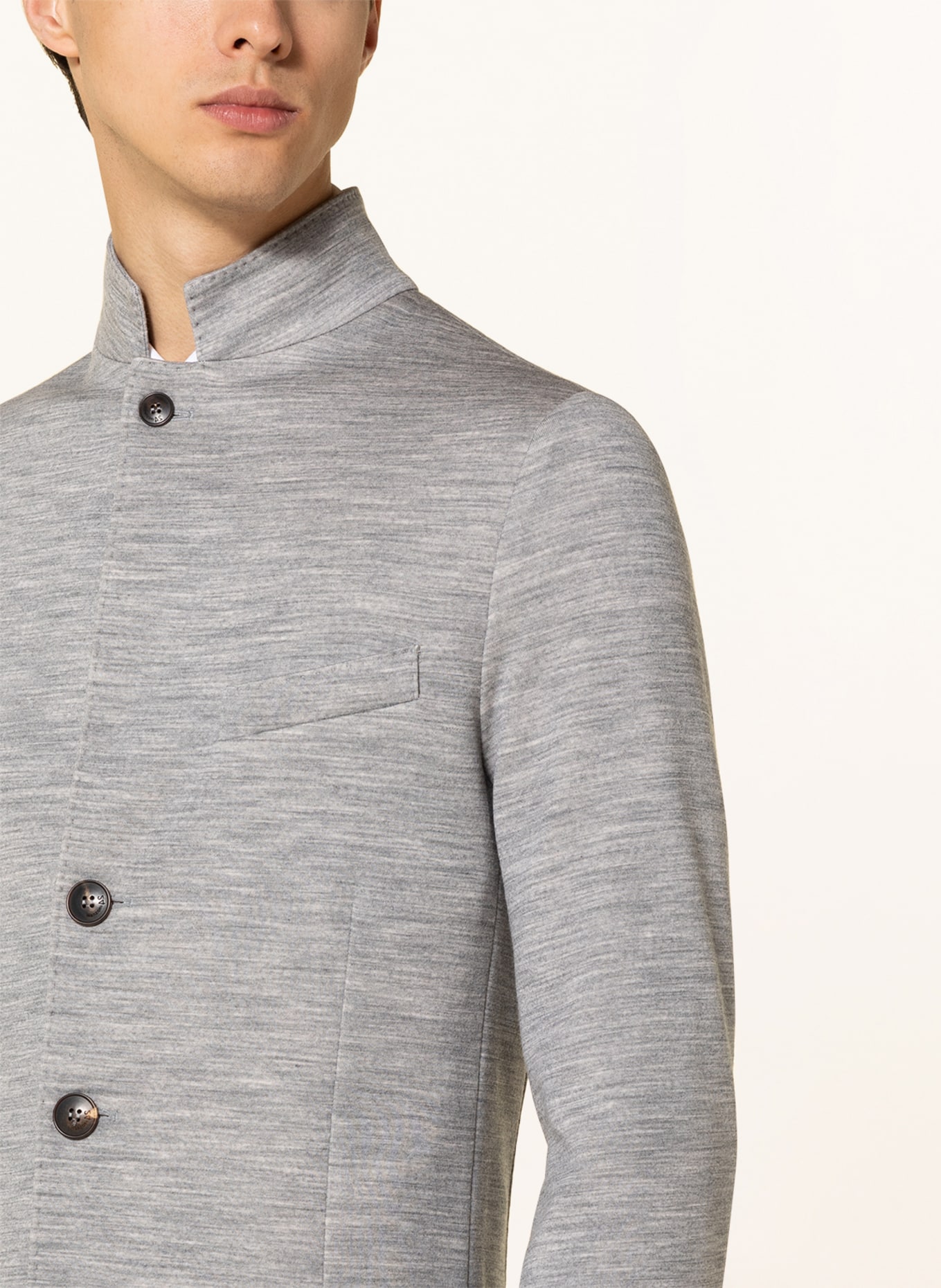 manzoni 24 Jersey jacket slim fit, Color: GRAY (Image 4)