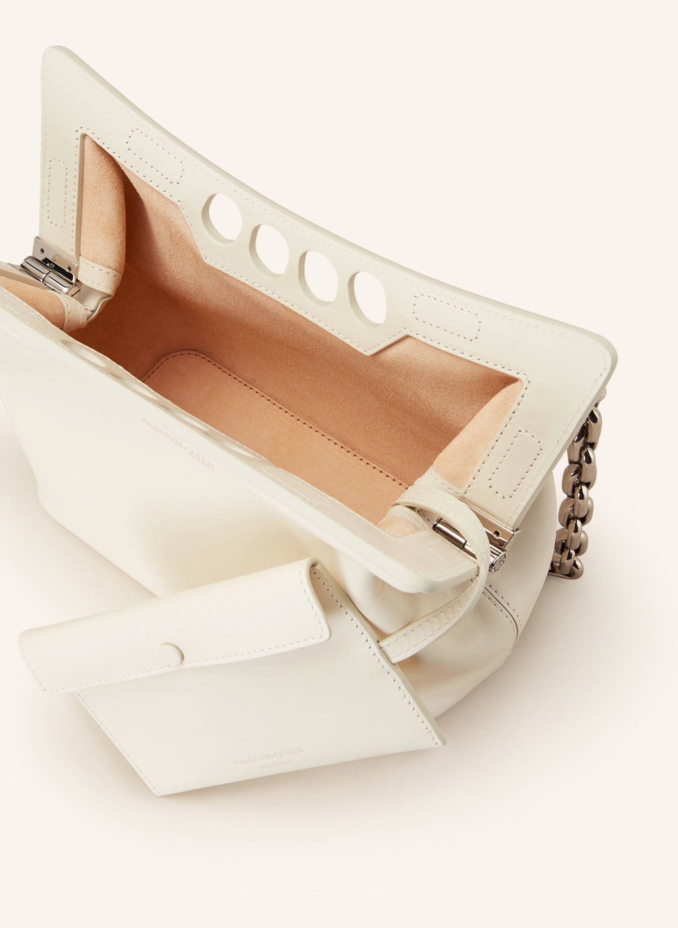 Alexander McQUEEN Handbag THE SMALL PEAK with pouch, Color: CREAM (Image 3)