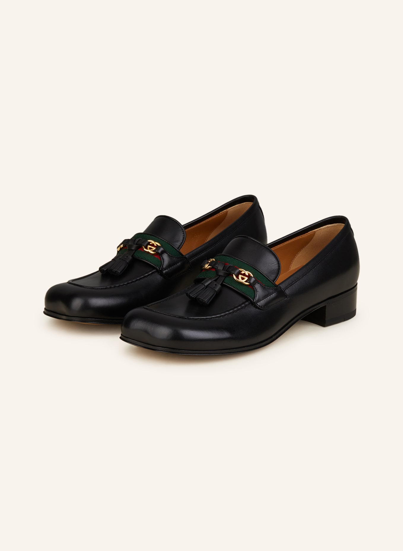 GUCCI Loafers, Color: 1066 BLACK/VRV (Image 1)