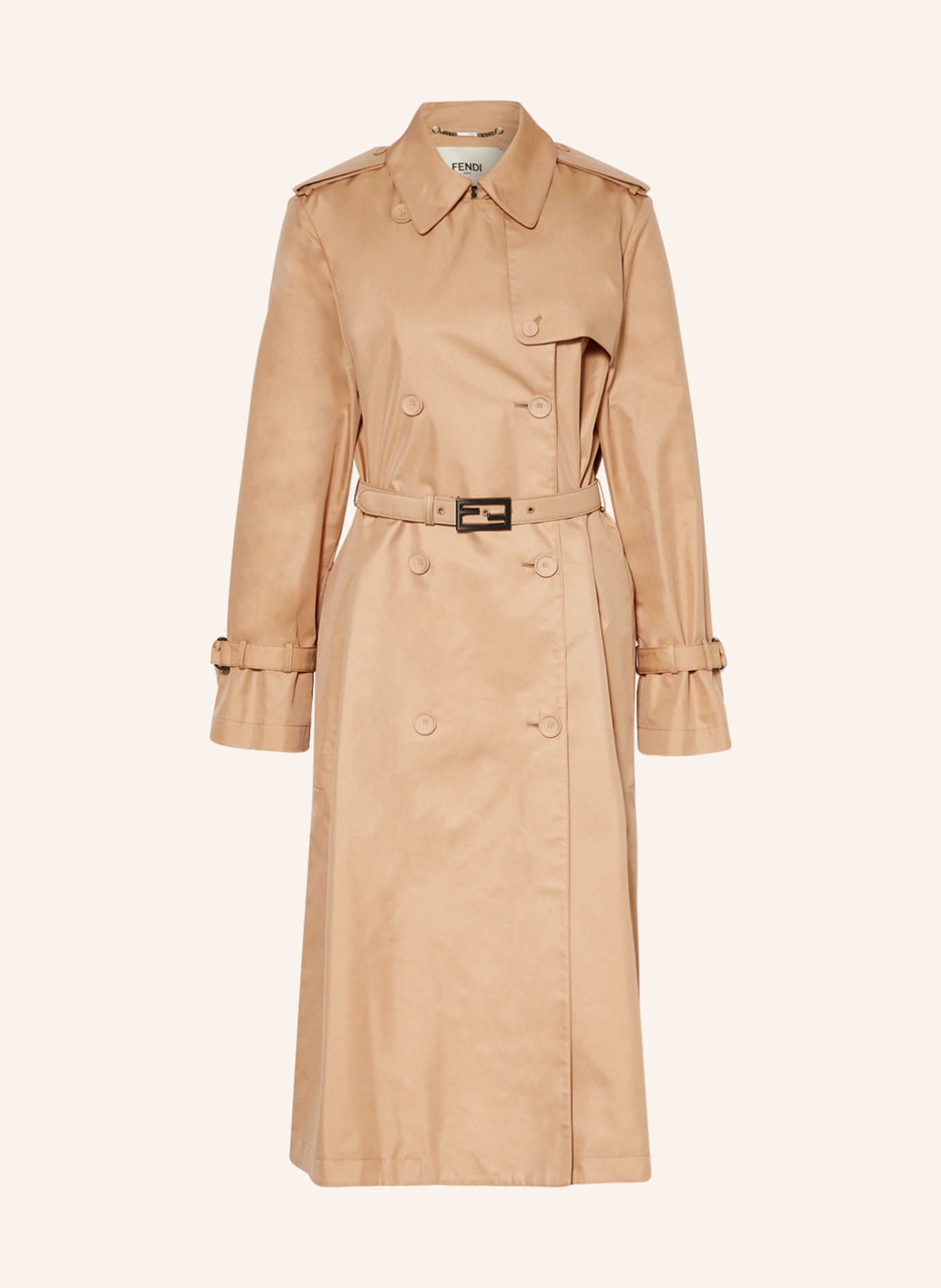 FENDI Trench coat, Color: LIGHT BROWN (Image 1)