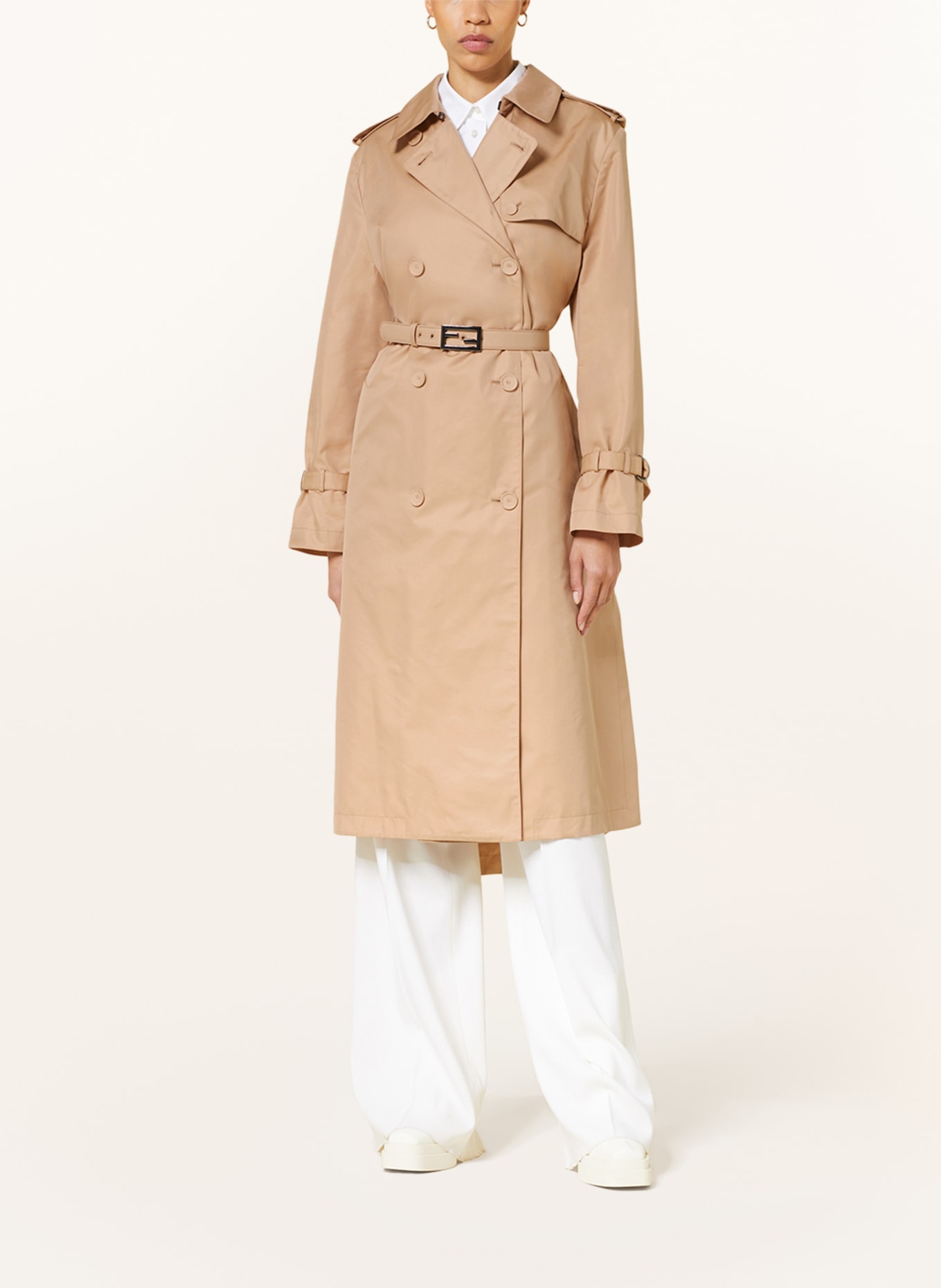FENDI Trench coat, Color: LIGHT BROWN (Image 2)