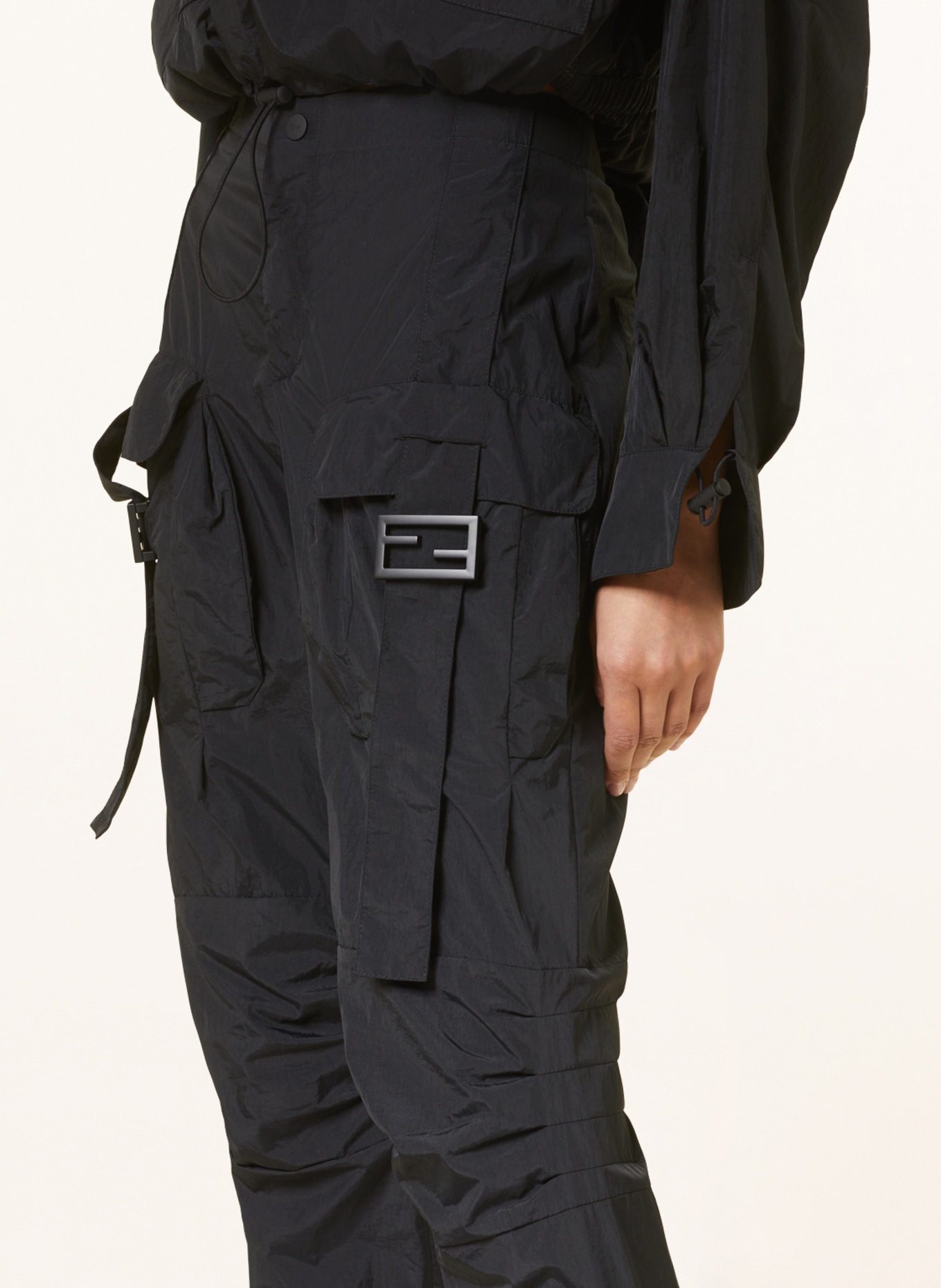 FENDI Cargo pants, Color: BLACK (Image 5)