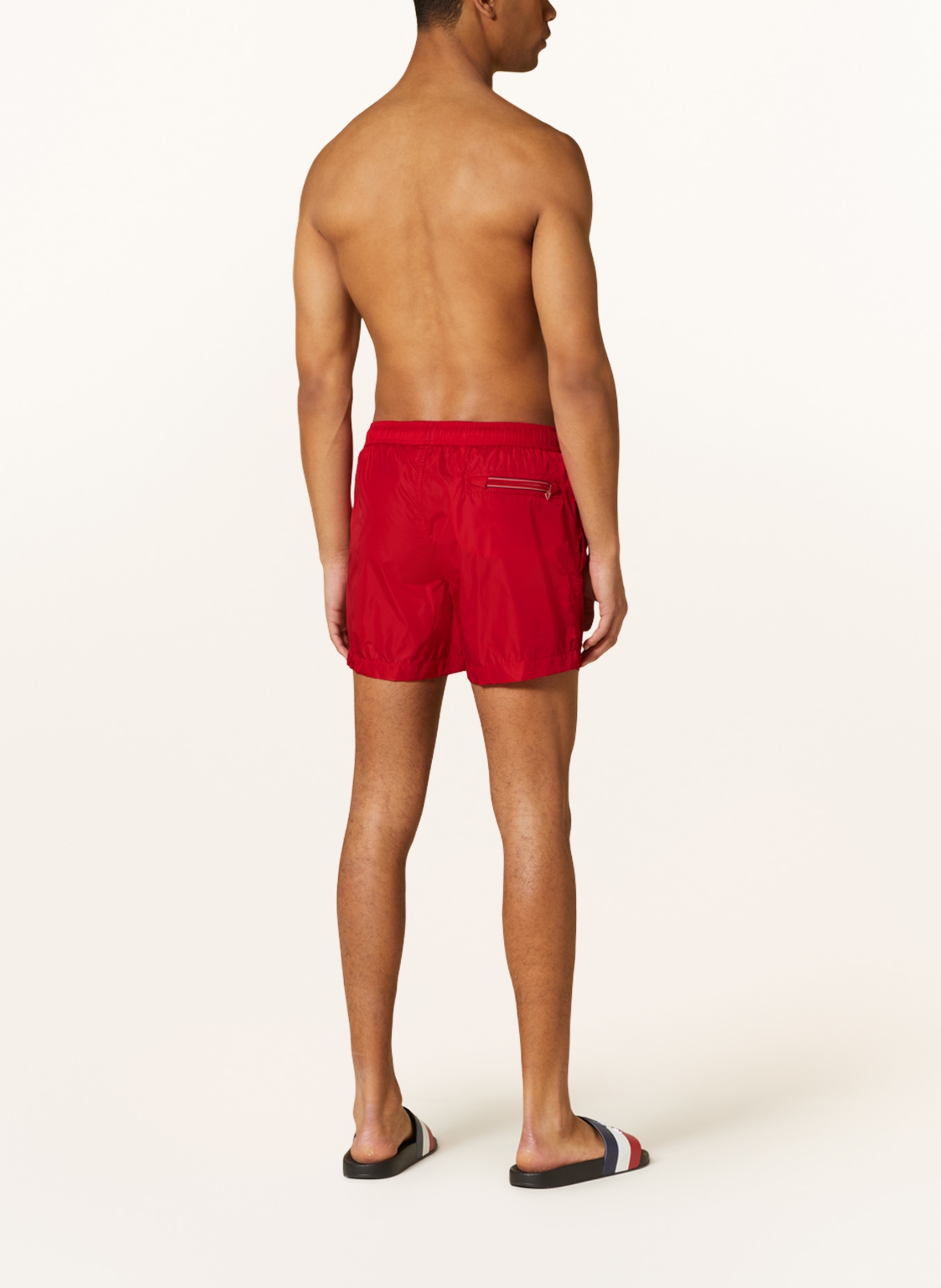 MONCLER Swim shorts in red