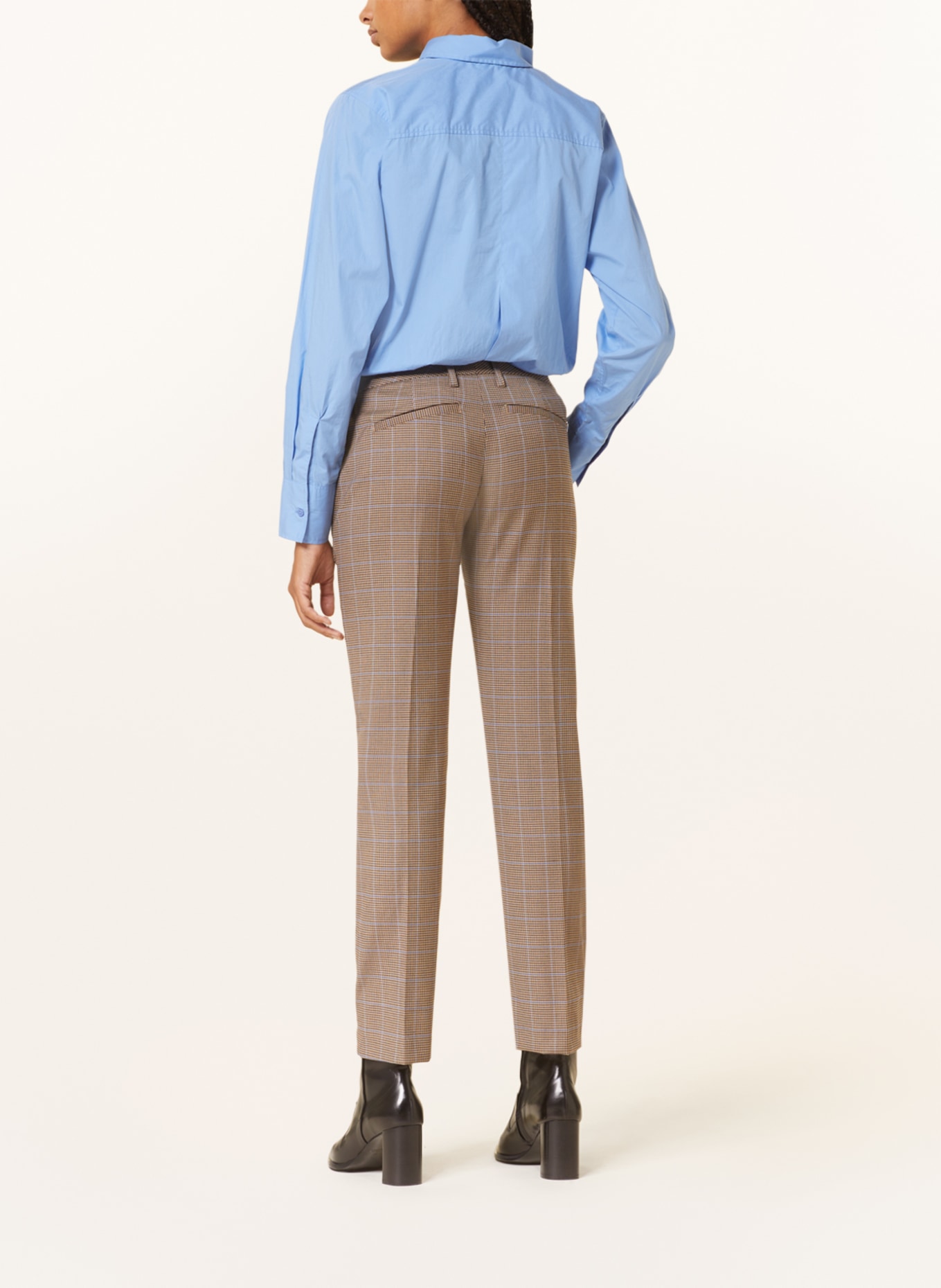 Dondup Trousers, Color: BLUE/ BEIGE/ DARK BROWN (Image 3)