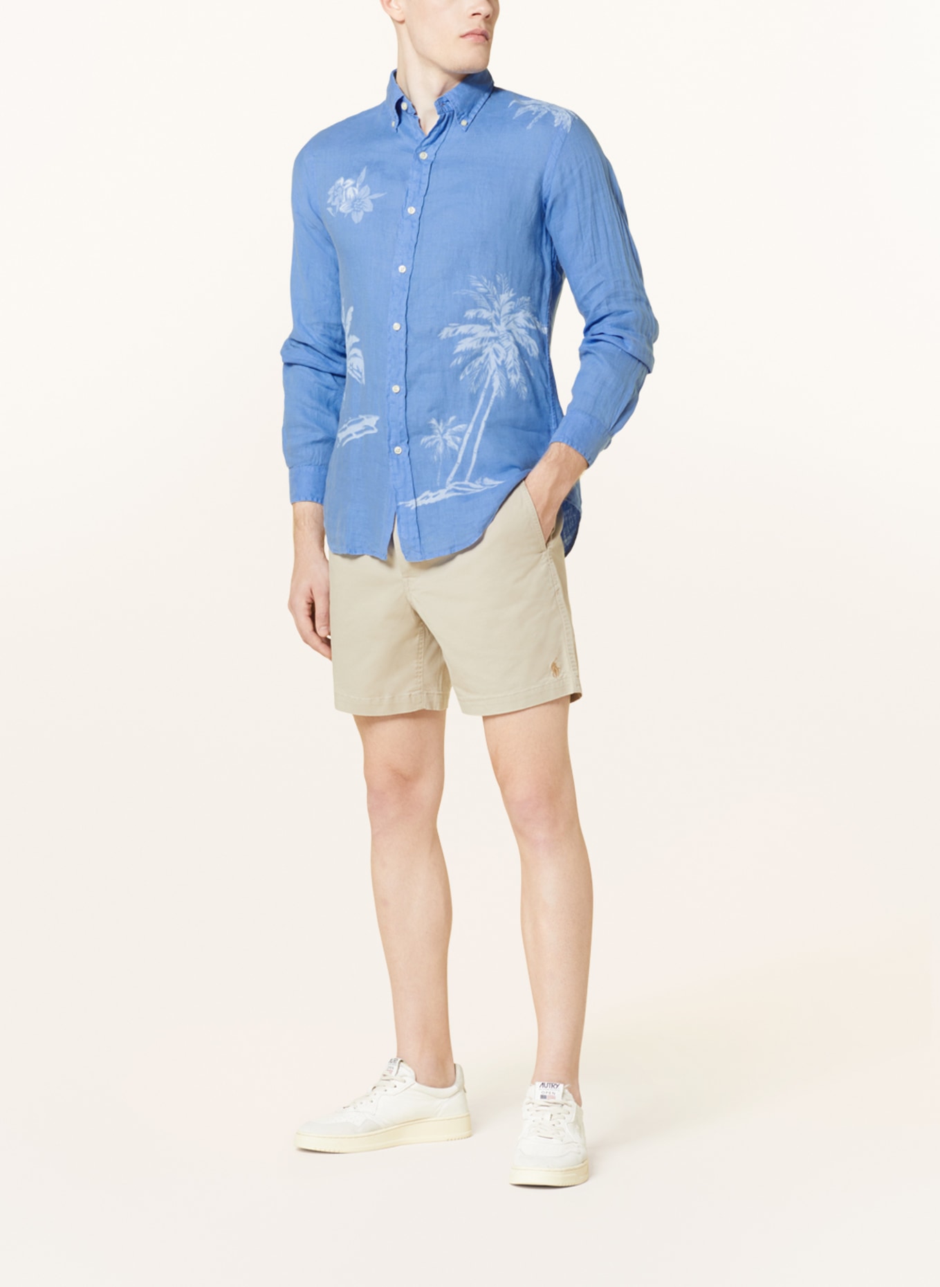 POLO RALPH LAUREN Linen shirt custom fit, Color: BLUE (Image 2)