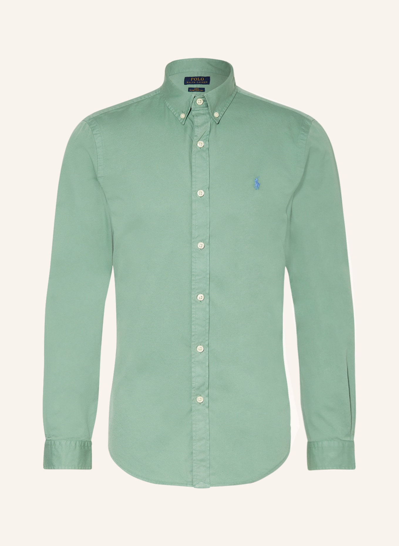 POLO RALPH LAUREN Shirt slim fit, Color: LIGHT GREEN (Image 1)