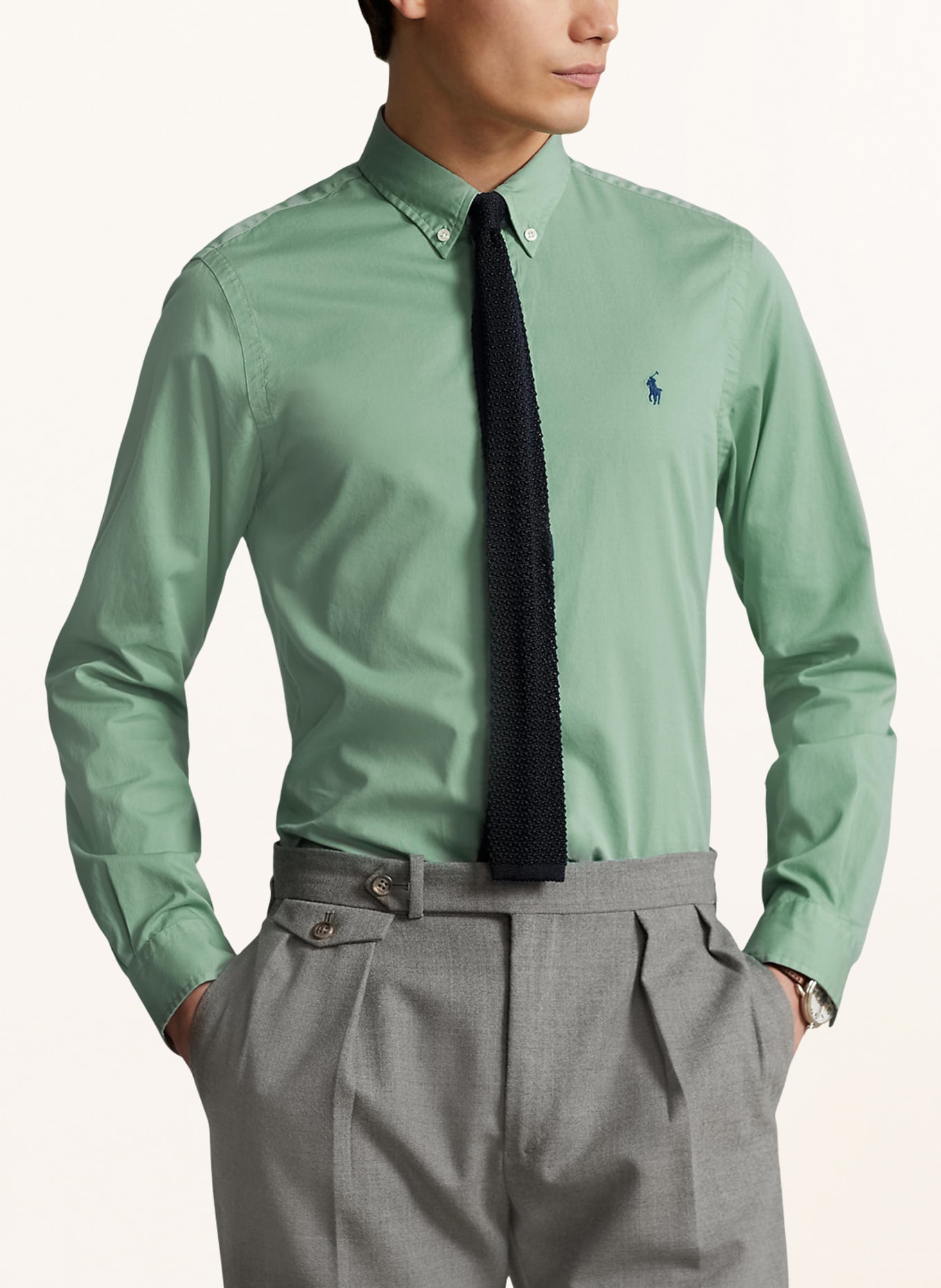 POLO RALPH LAUREN Shirt slim fit, Color: LIGHT GREEN (Image 4)