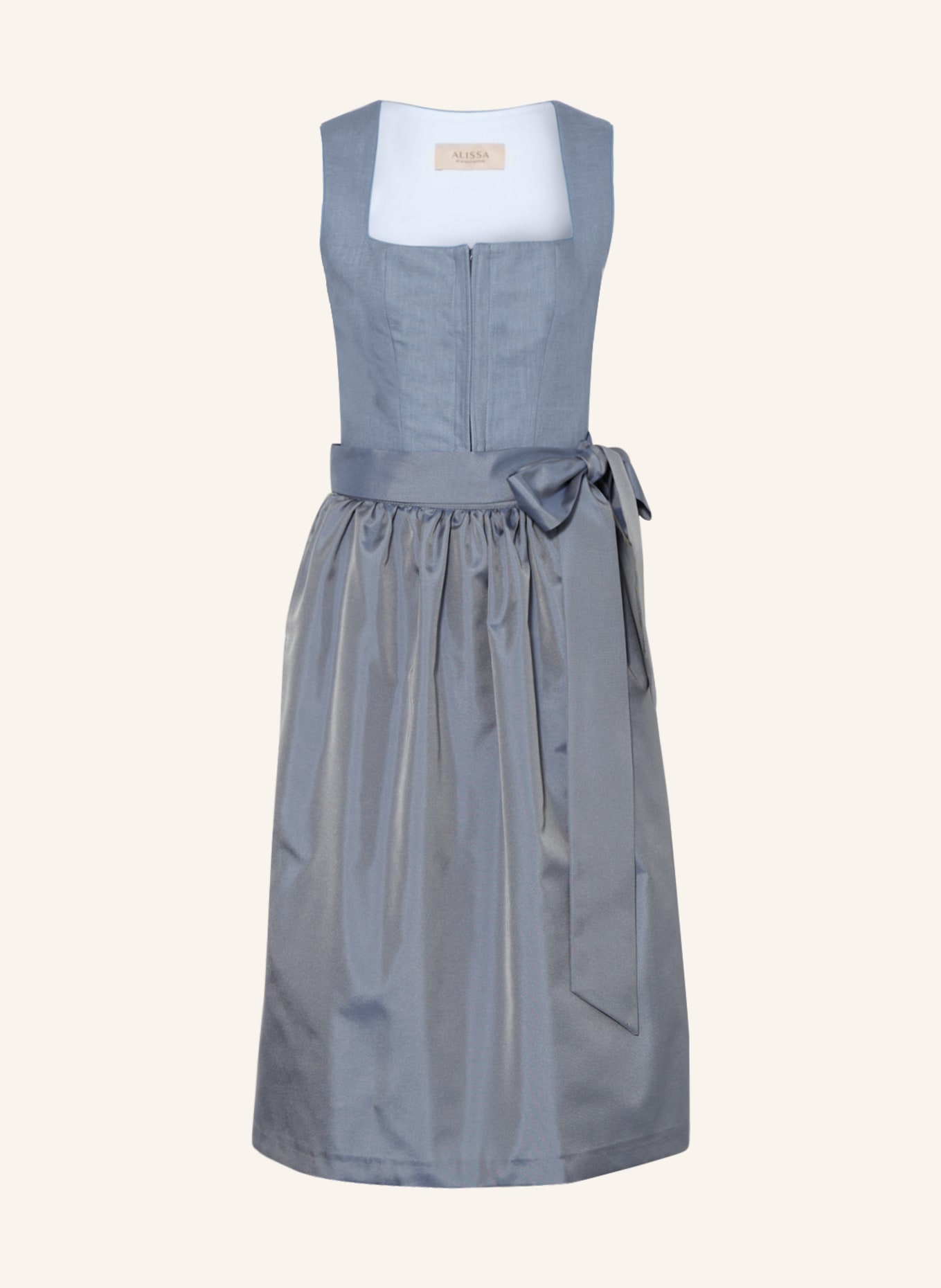 ALISSA BY KINGA MATHE Dirndl made of linen, Color: TAUPE/ LIGHT GRAY (Image 1)