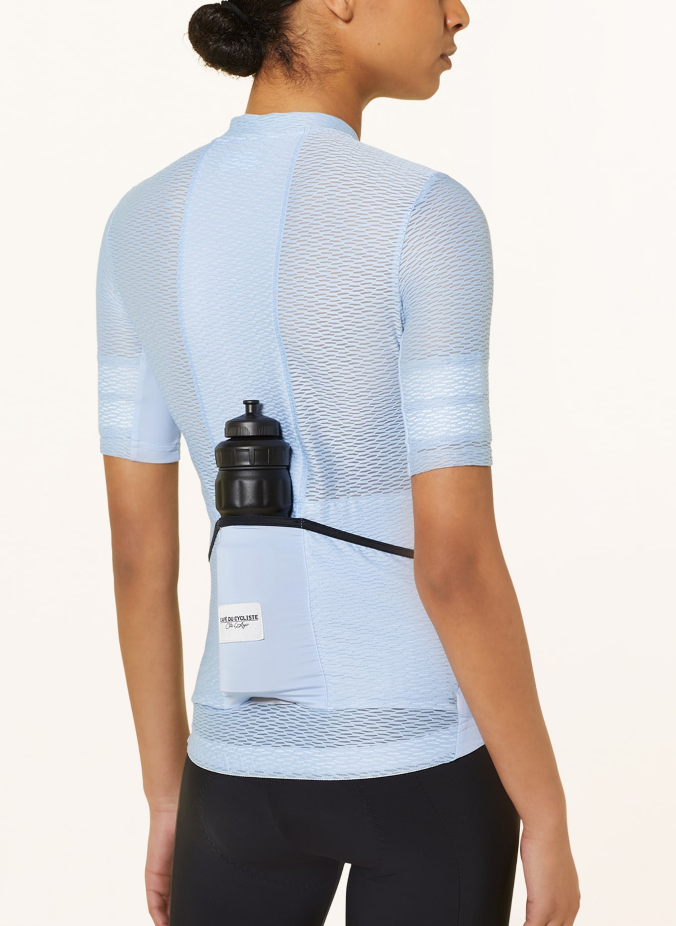 CAFÉ DU CYCLISTE Cycling jersey CHRISTELLE made of mesh, Color: LIGHT BLUE (Image 4)