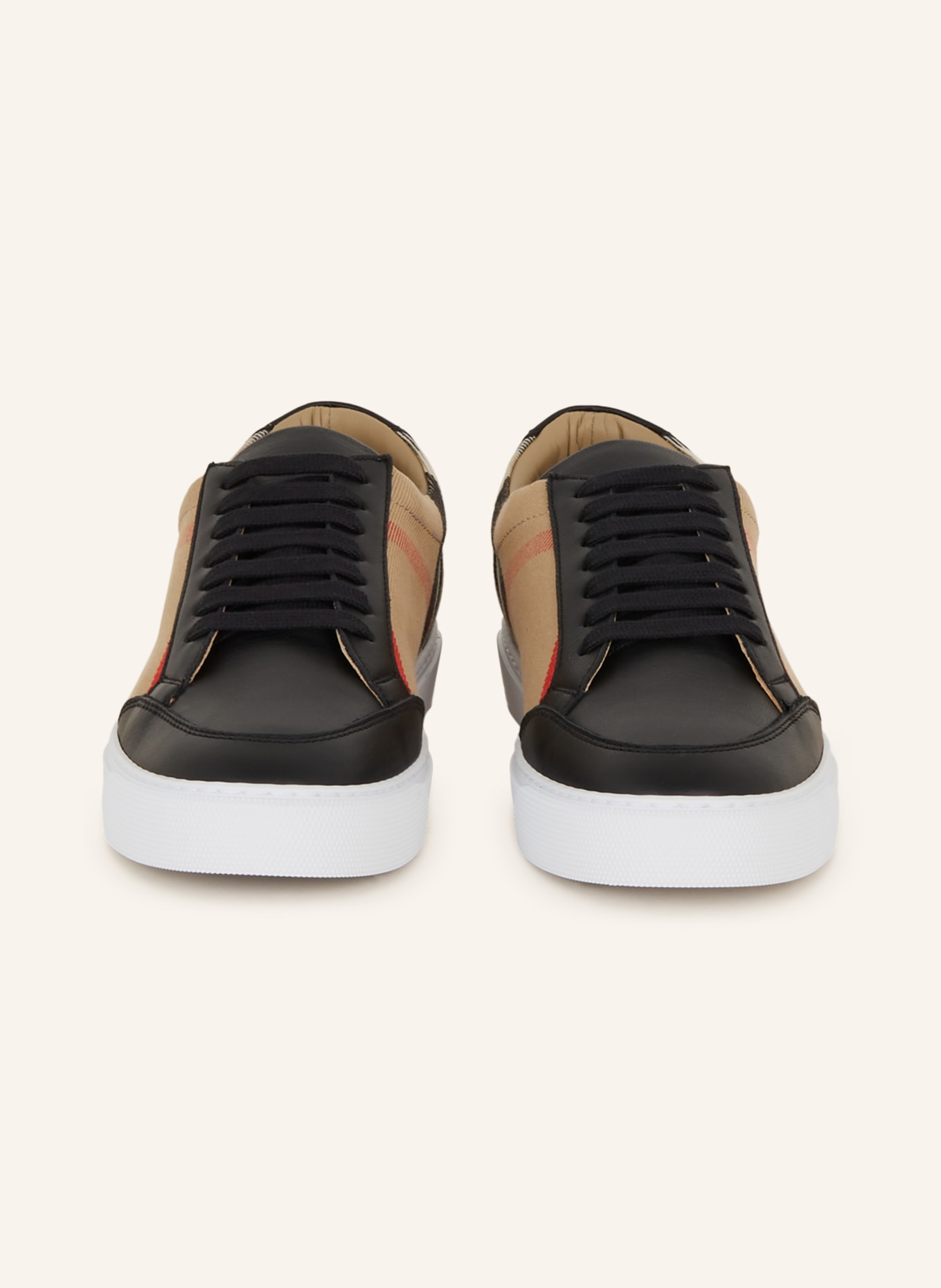 BURBERRY Sneakers NEW SALMOND, Color: BLACK/ CAMEL/ RED (Image 3)