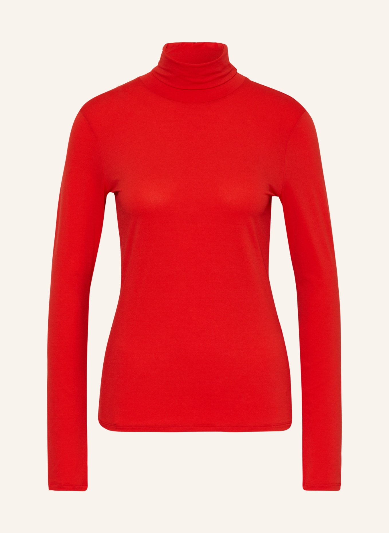 MARC CAIN Turtleneck shirt, Color: 270 bright fire red (Image 1)