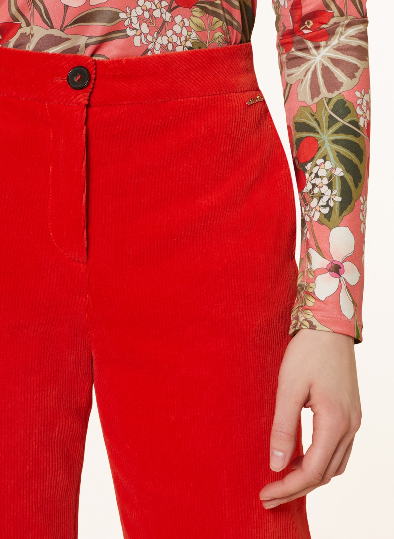 Buy AND Womens Straight Fit Slub Corduroy Pants | Shoppers Stop