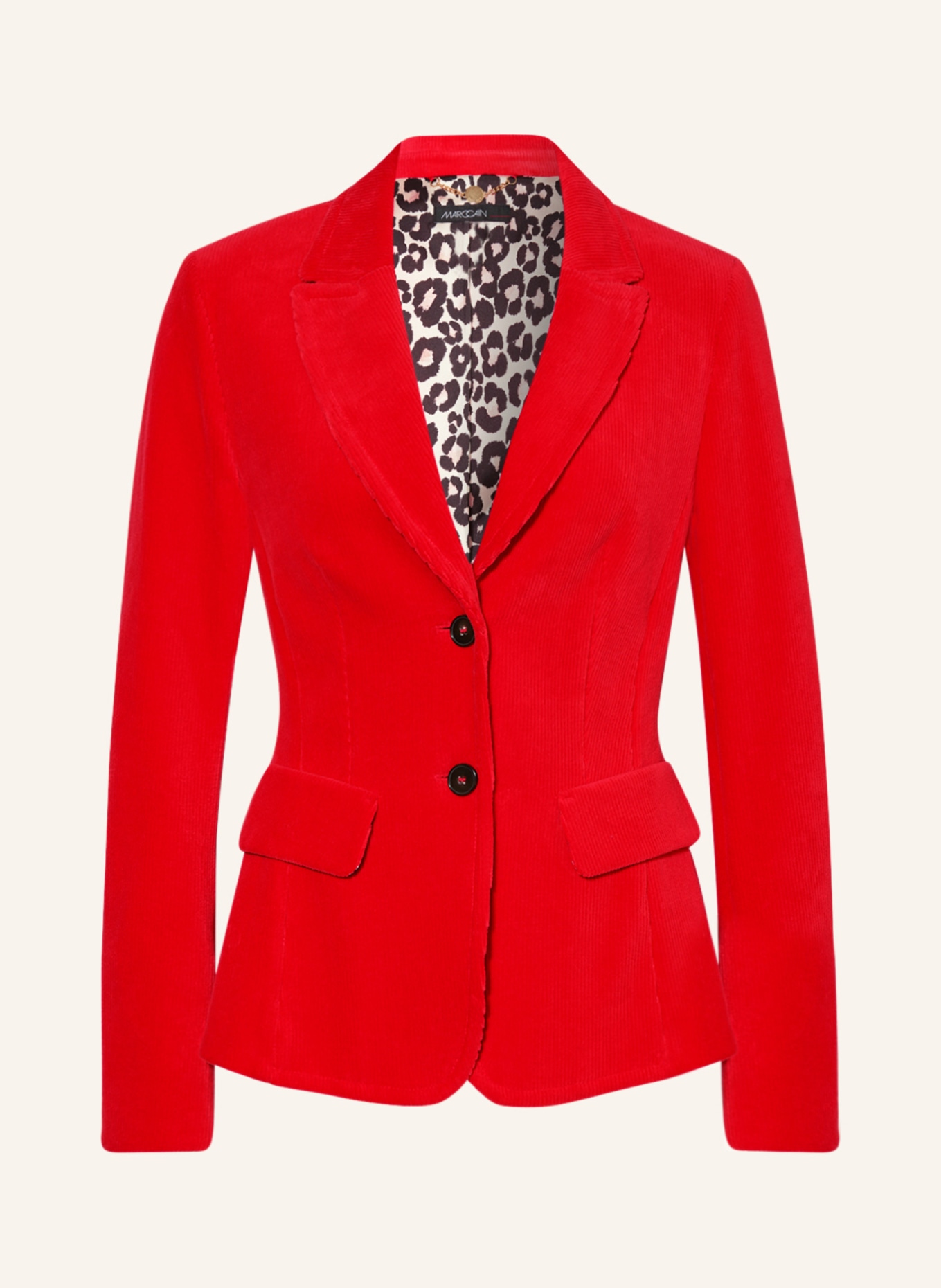 MARC CAIN Corduroy blazer, Color: 270 bright fire red (Image 1)