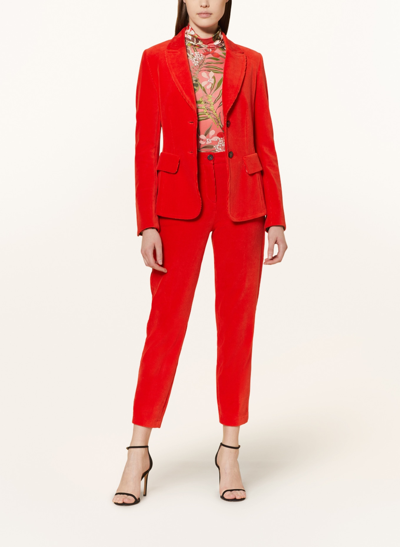 MARC CAIN Corduroy blazer, Color: 270 bright fire red (Image 2)