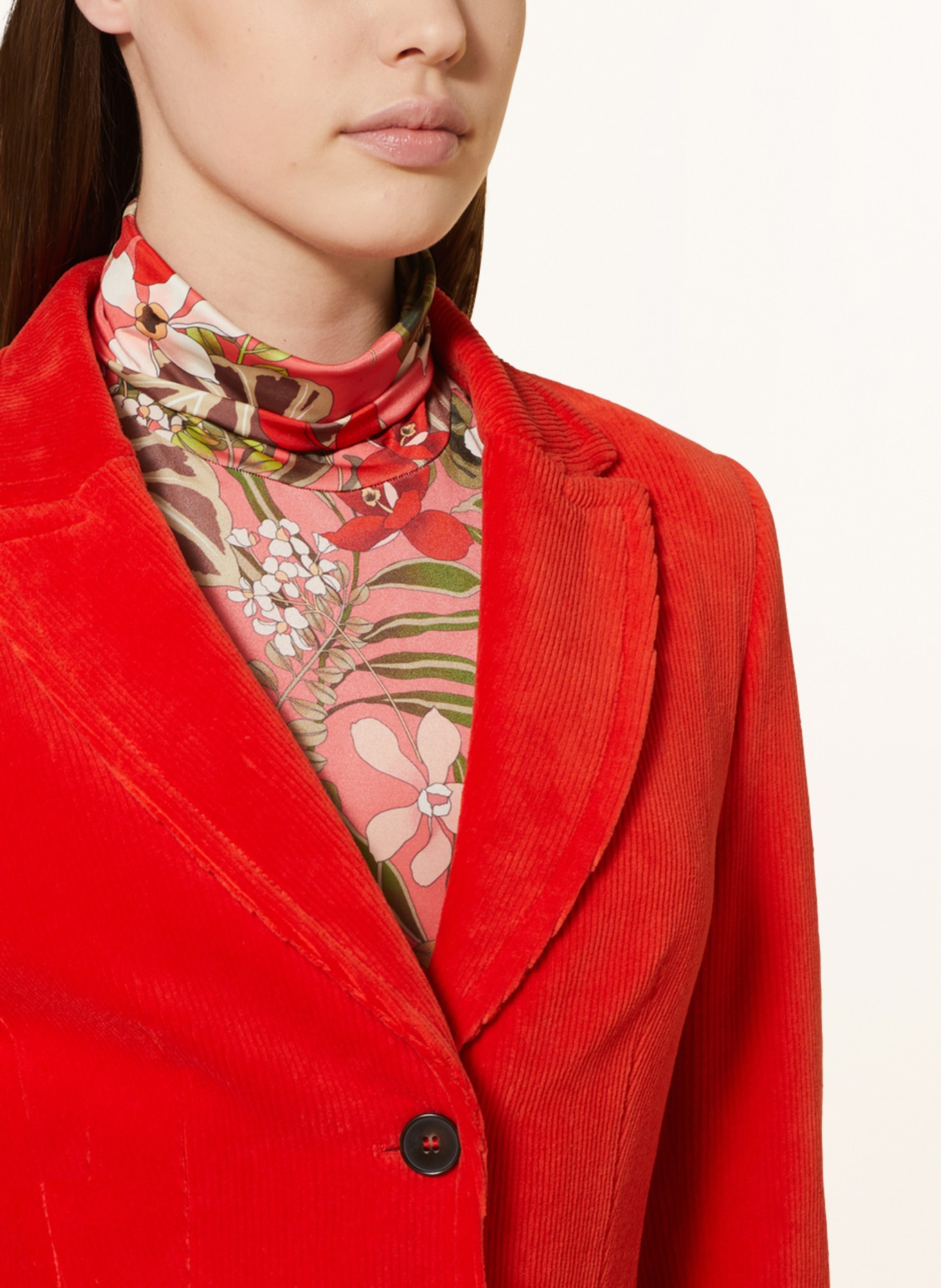 MARC CAIN Corduroy blazer, Color: 270 bright fire red (Image 4)