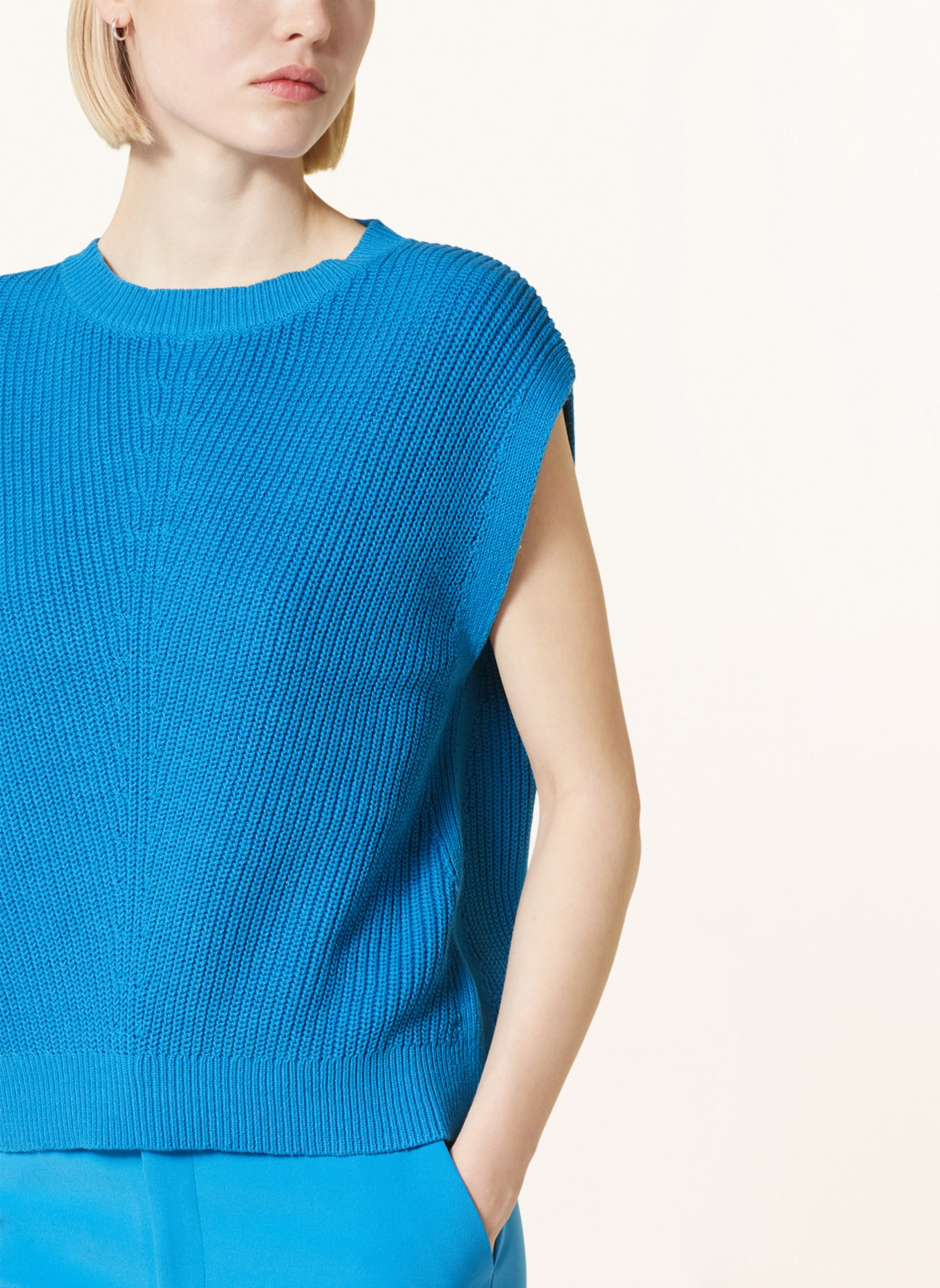 darling harbour Sweater vest, Color: BLUE (Image 4)