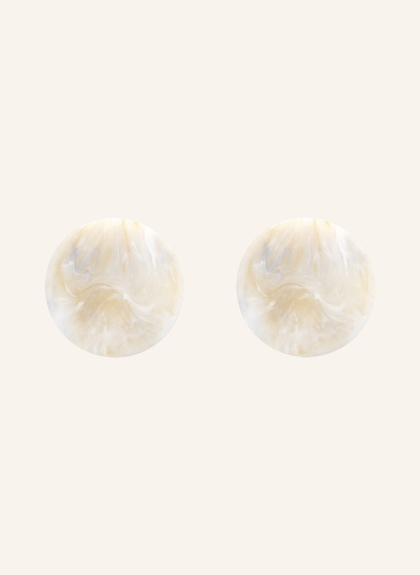 VANESSA BARONI Earrings DISC, Color: WHITE/ LIGHT GRAY/ BEIGE (Image 1)