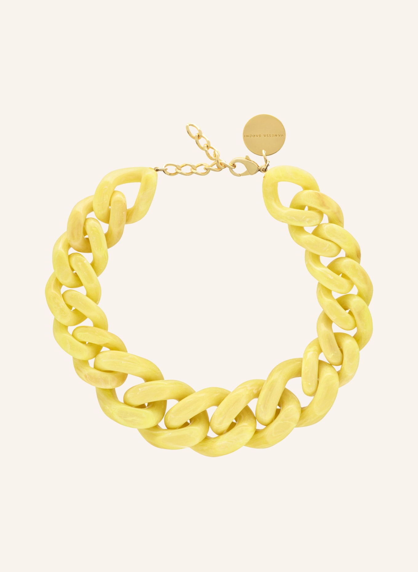 VANESSA BARONI Halskette GREAT, Farbe: GELB/ GOLD (Bild 1)