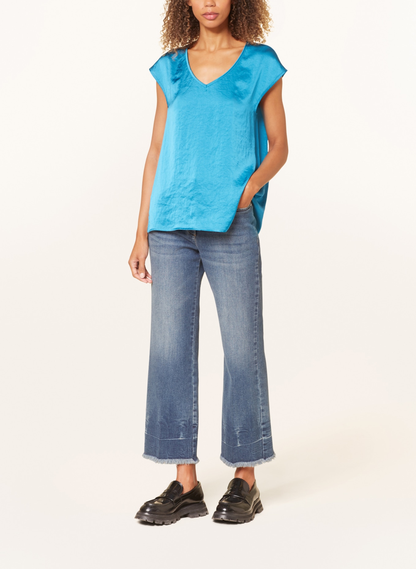 LUISA CERANO Shirt blouse, Color: TURQUOISE (Image 2)