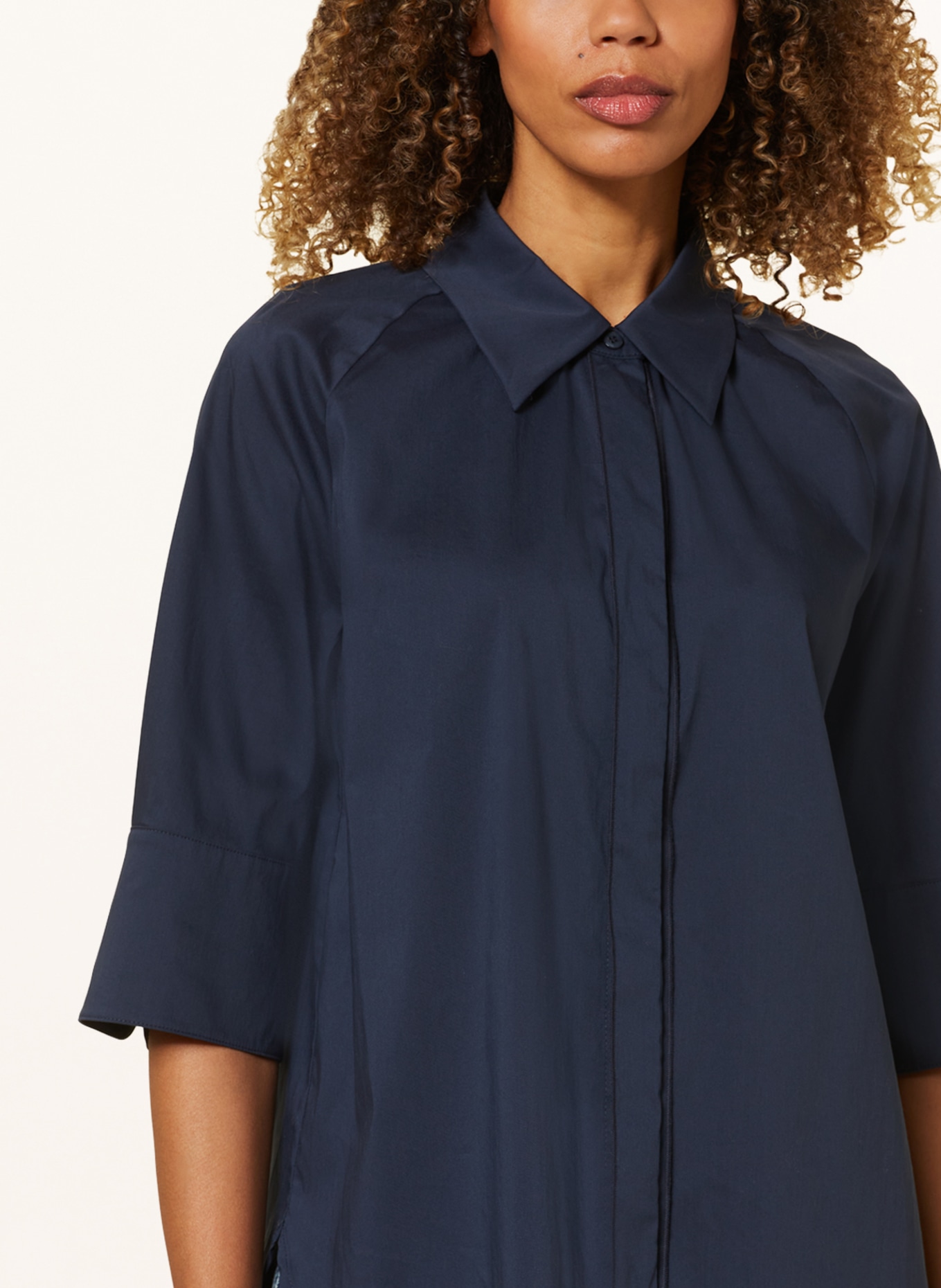 LUISA CERANO Shirt blouse with 3/4 sleeves, Color: DARK BLUE (Image 4)
