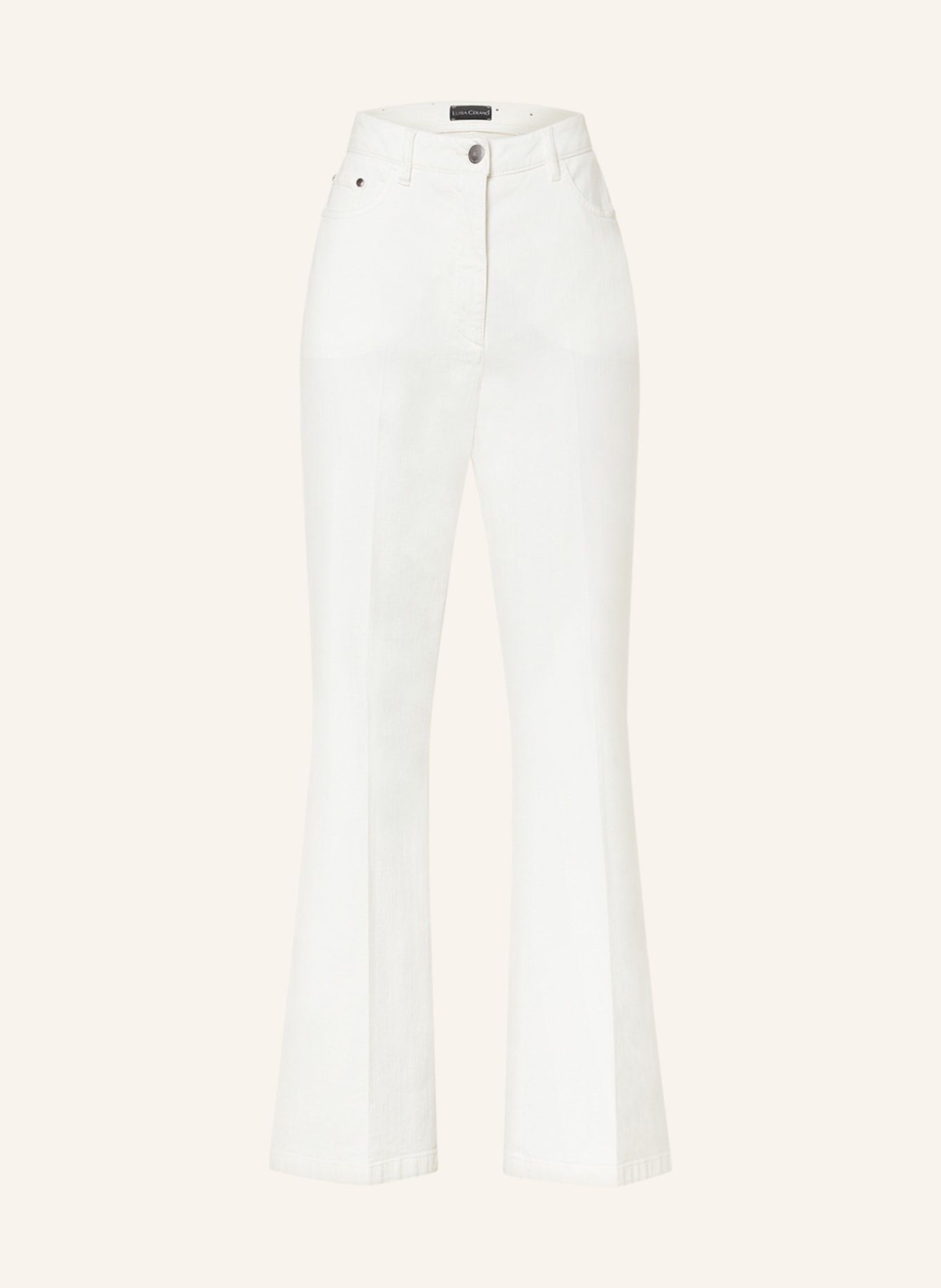 LUISA CERANO Flared jeans, Color: 108 off-white (Image 1)